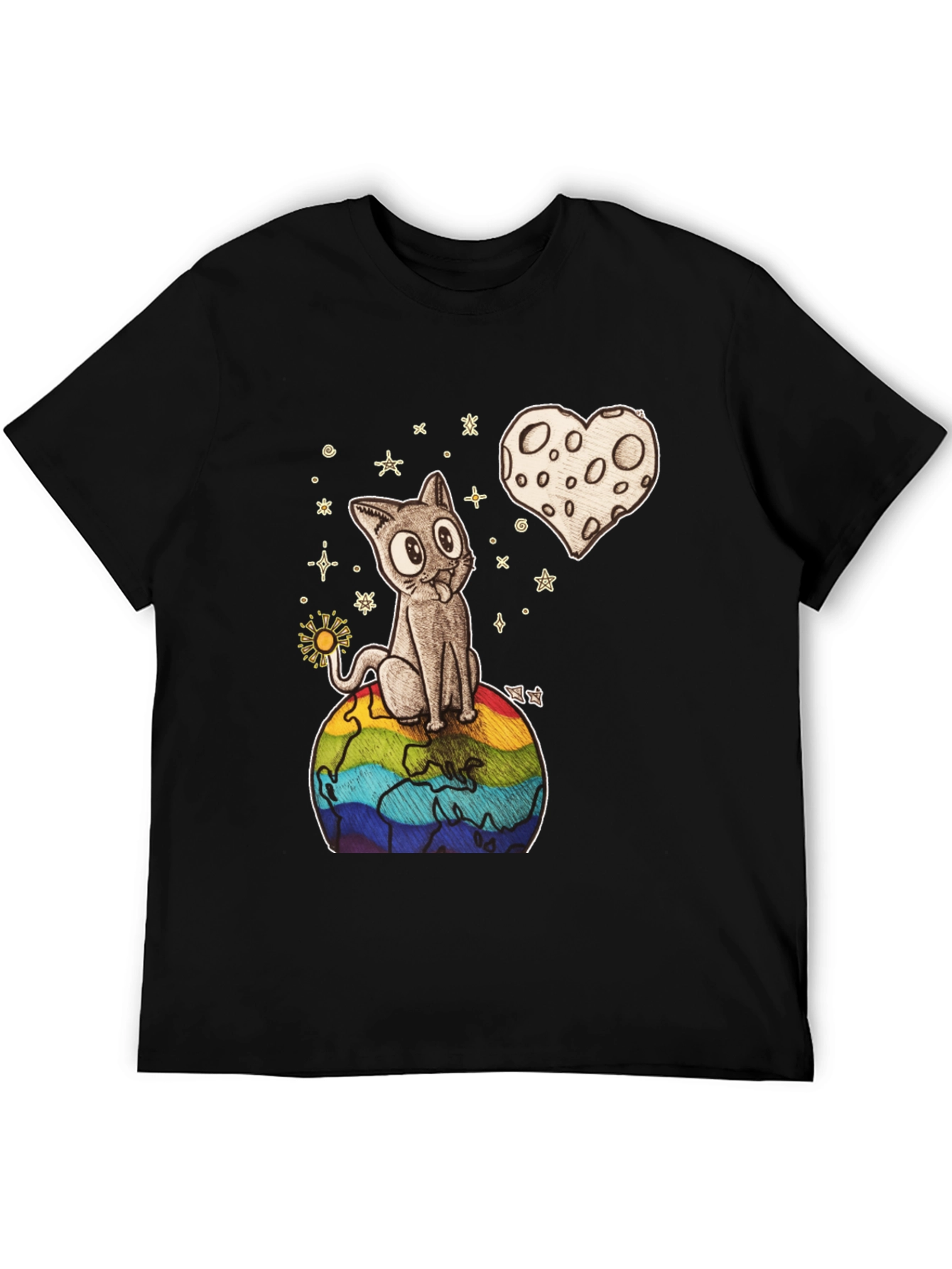Cat on Earth Graphic Tee