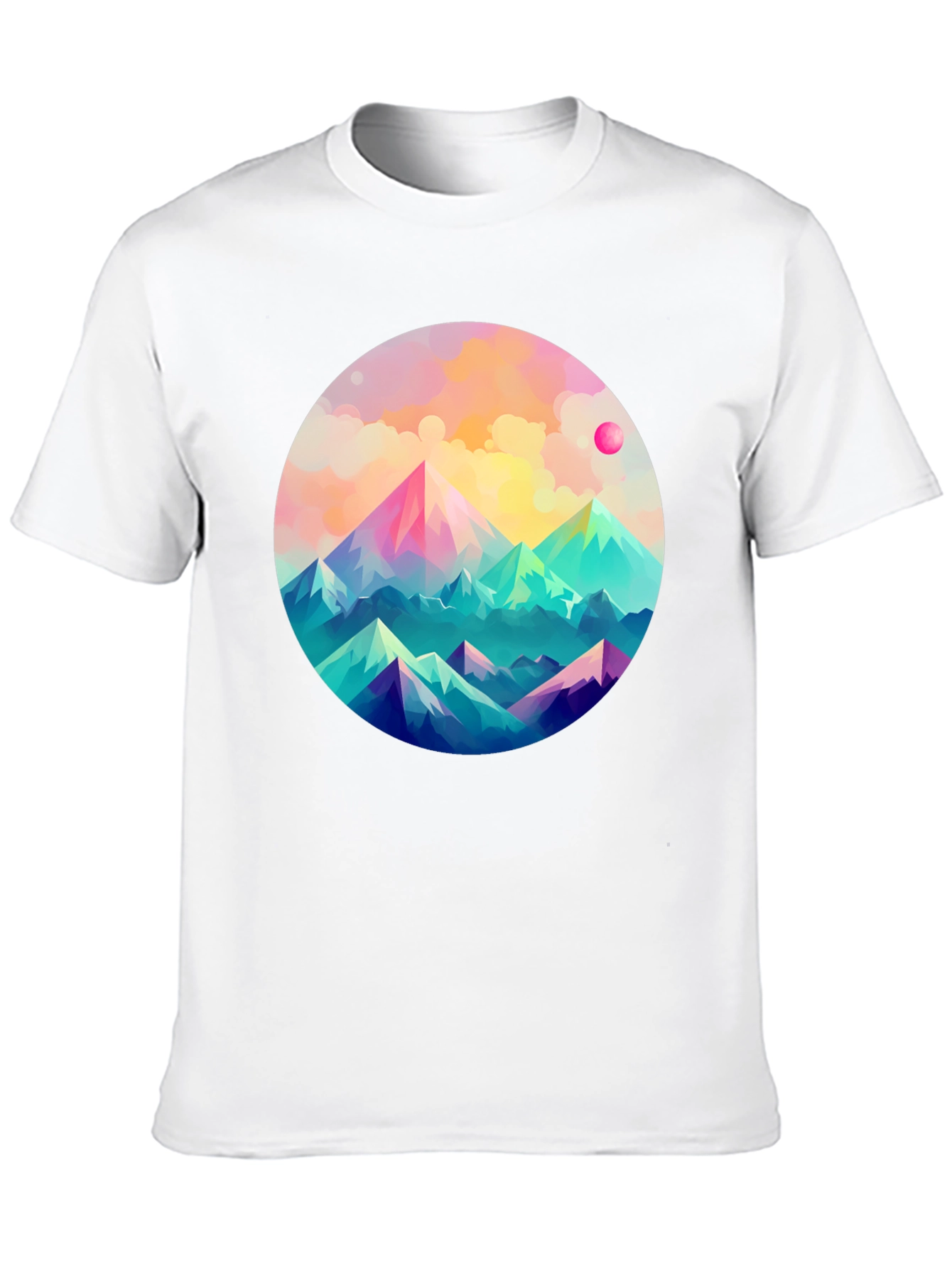 Mountainscape Graphic Tee - Artistic Comfort