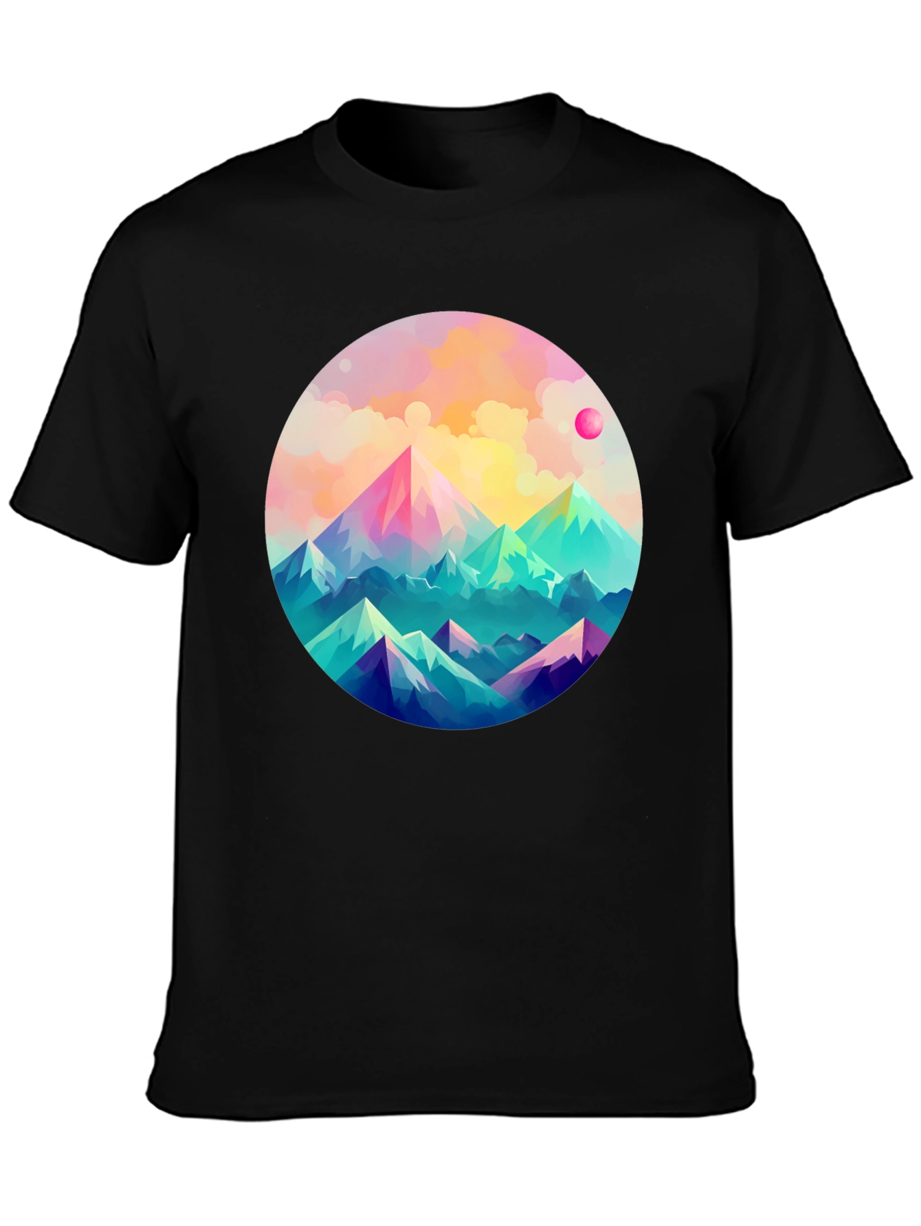 Mountainscape Graphic Tee - Artistic Comfort