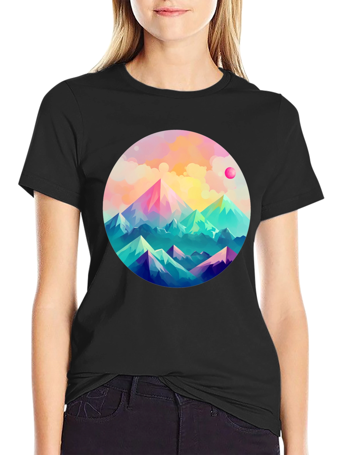 Mountainscape Graphic Tee - Artistic Comfort