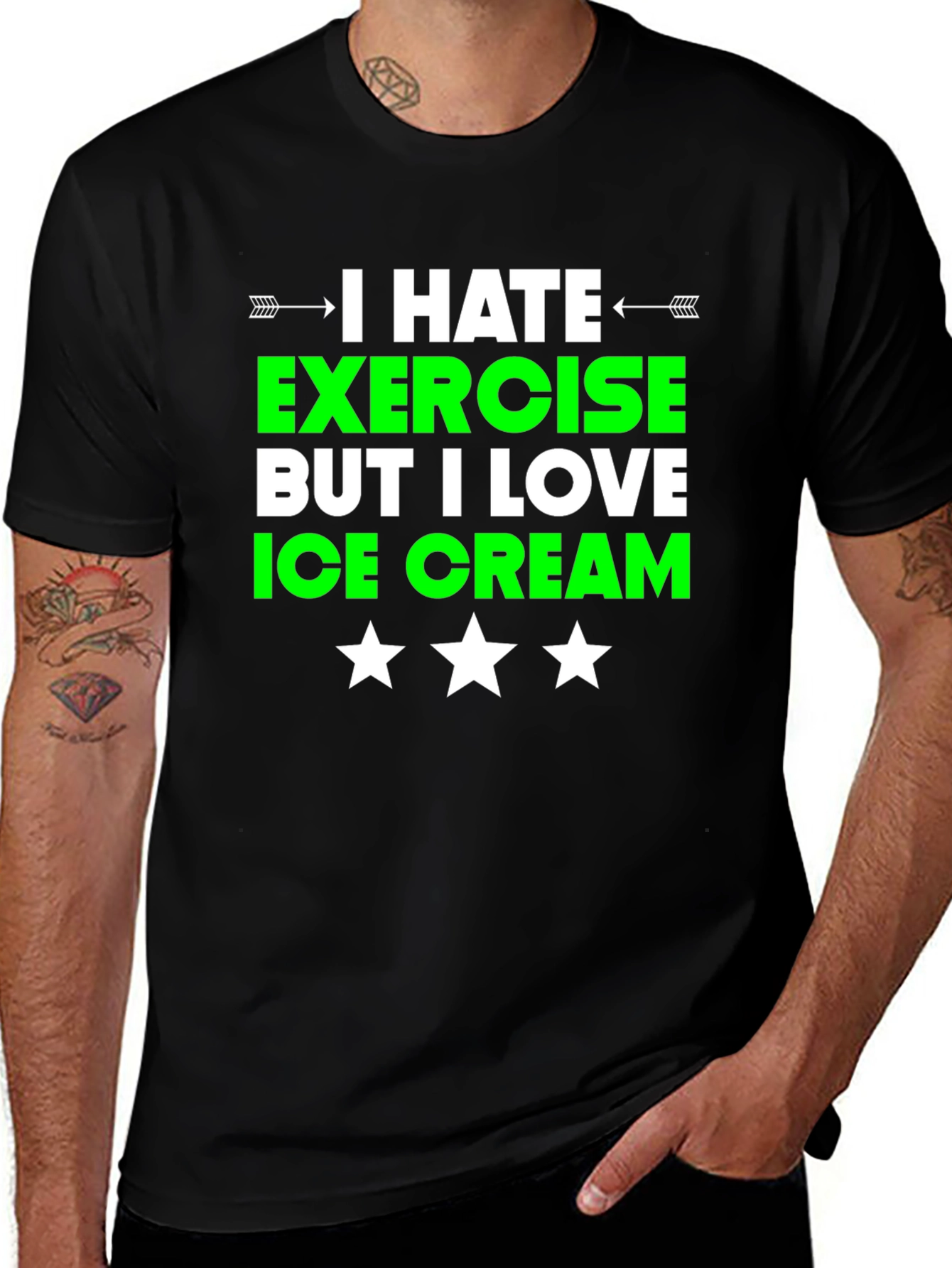 Funny Exercise Ice Cream T-Shirt