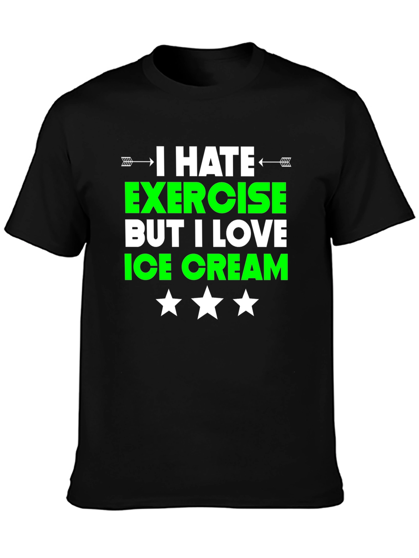Funny Exercise Ice Cream T-Shirt