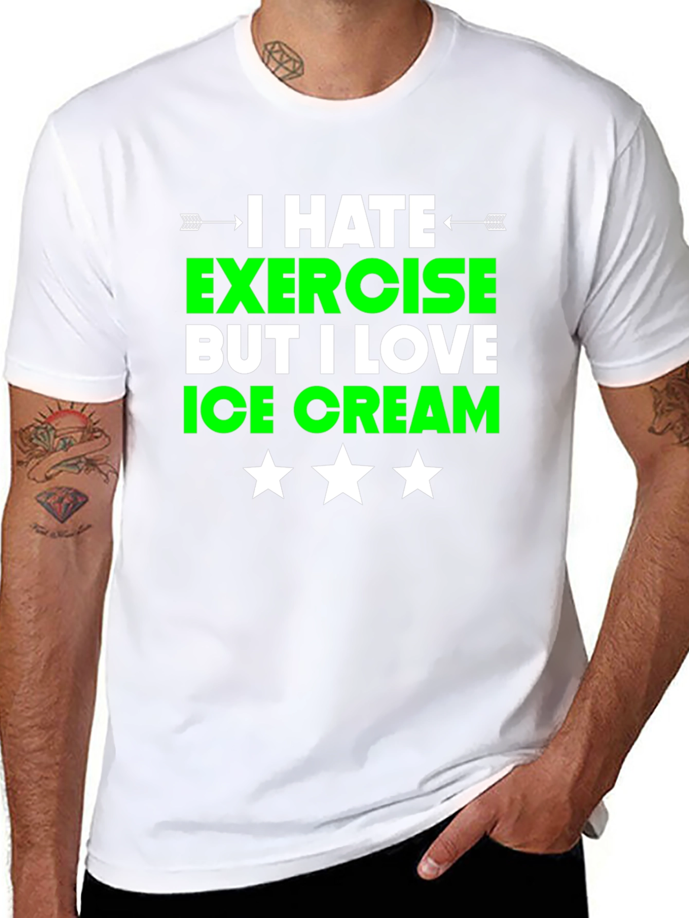 Funny Exercise Ice Cream T-Shirt