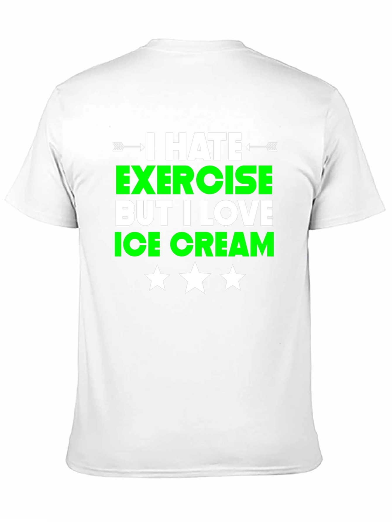 Funny Exercise Ice Cream T-Shirt