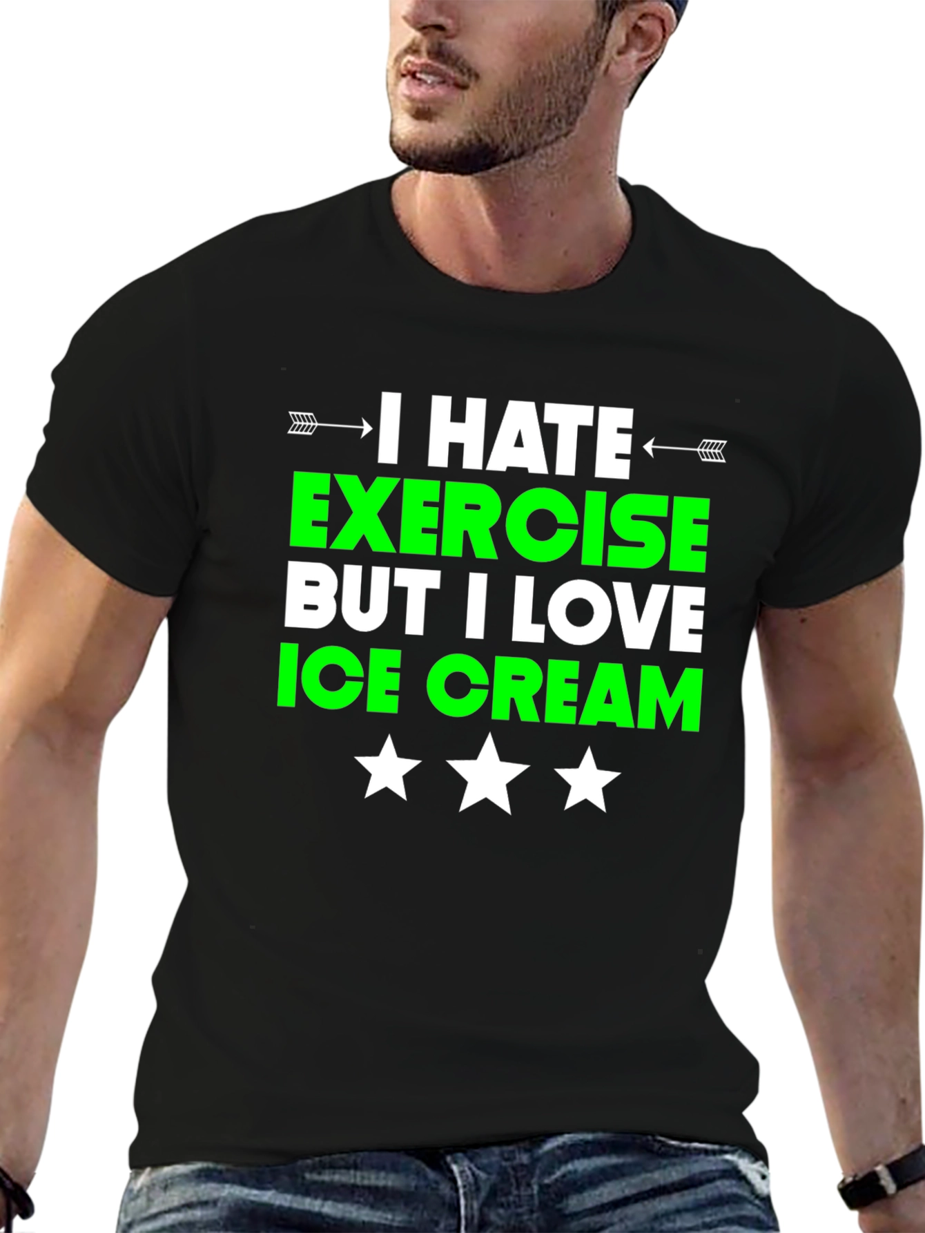 Funny Exercise Ice Cream T-Shirt