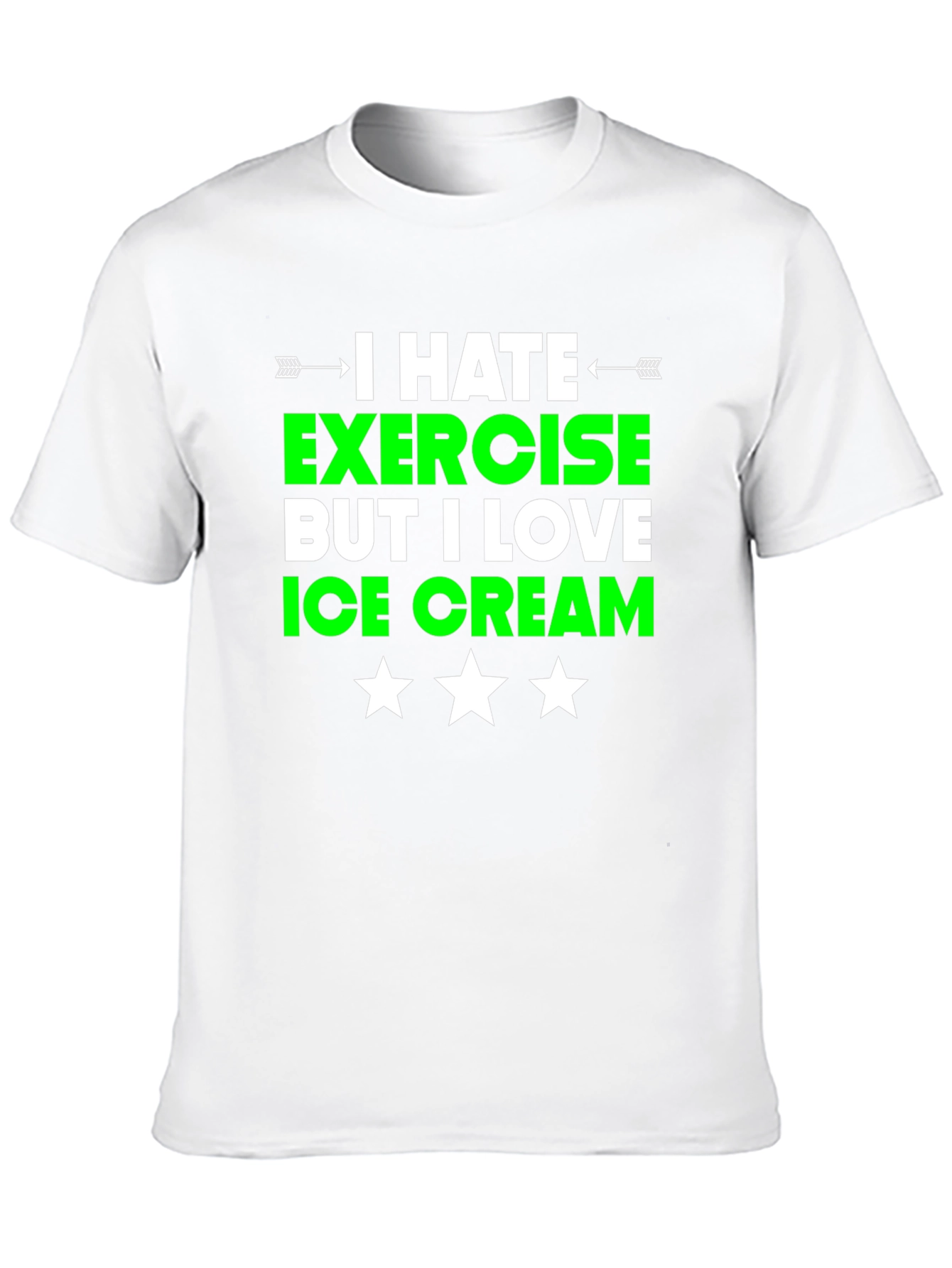 Funny Exercise Ice Cream T-Shirt
