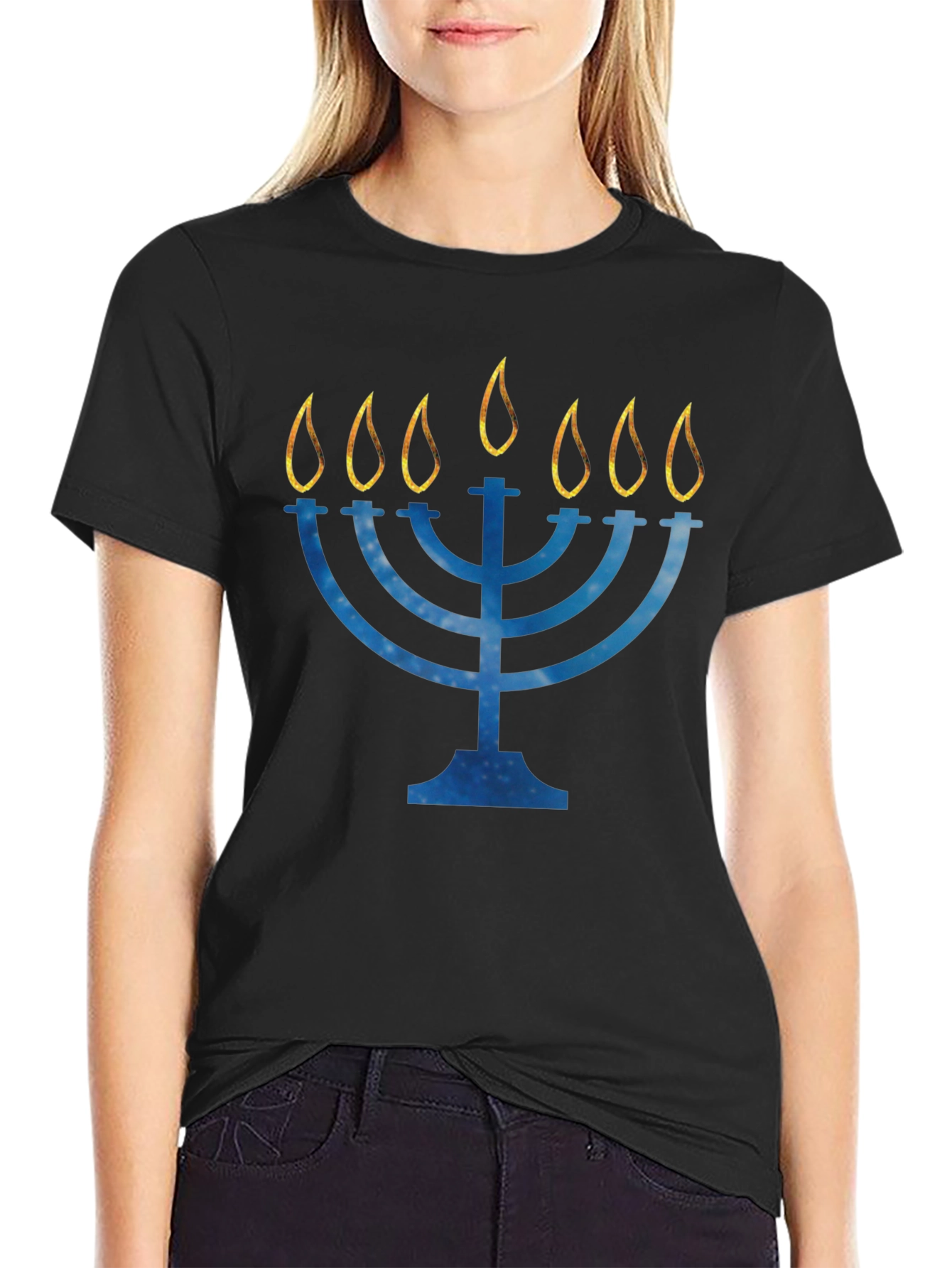 Hanukkah Menorah Graphic Tee