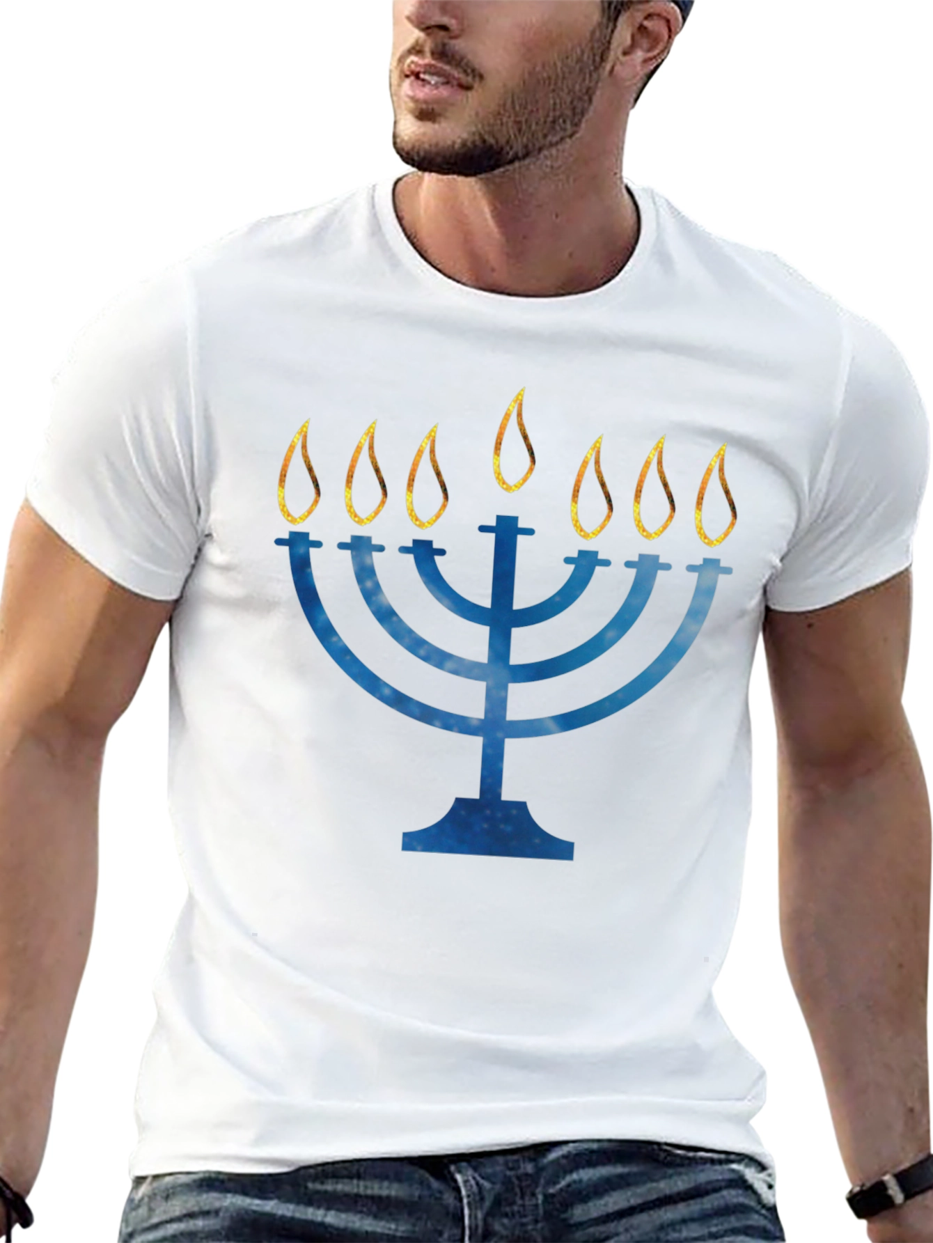 Hanukkah Menorah Graphic Tee