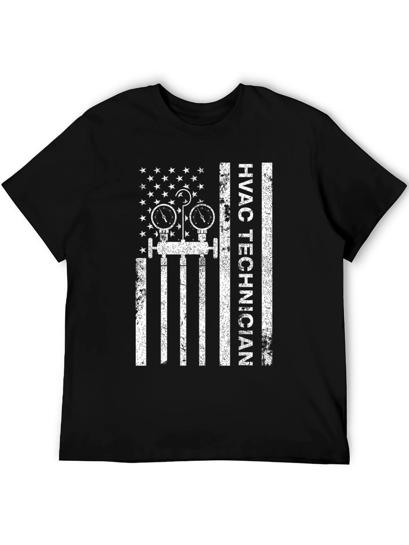 HVAC Technician American Flag T-Shirt