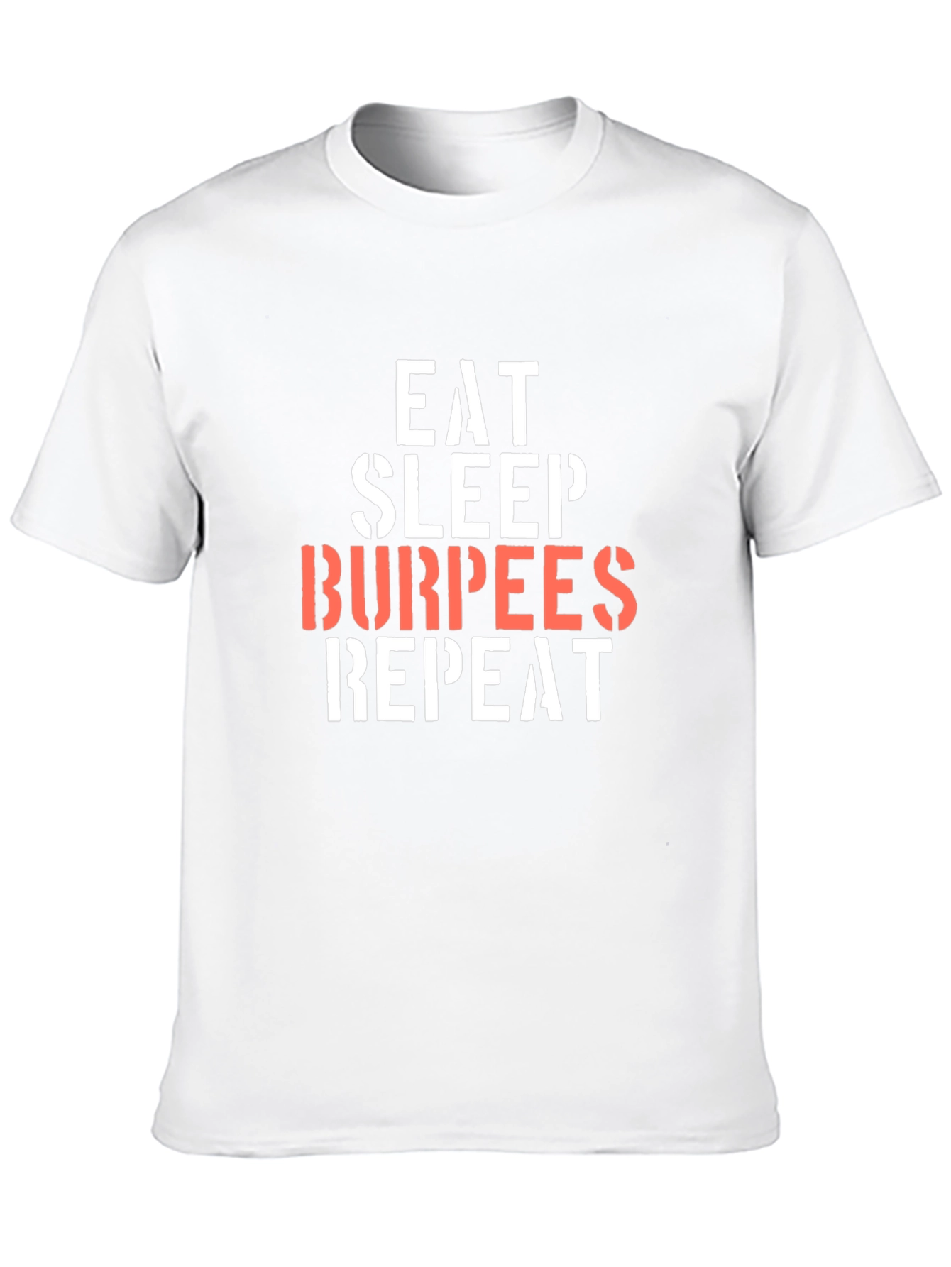 Eat Sleep Burpees Repeat Black T-Shirt