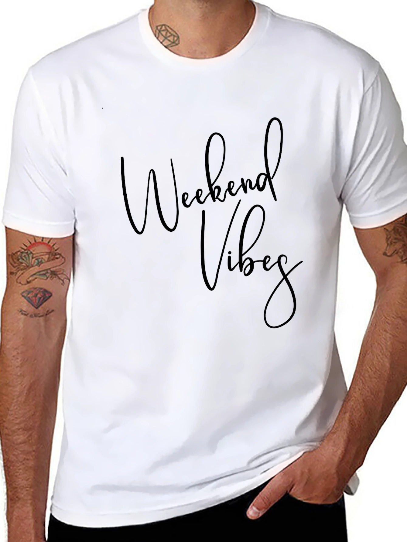 Weekend Vibes Black T-Shirt