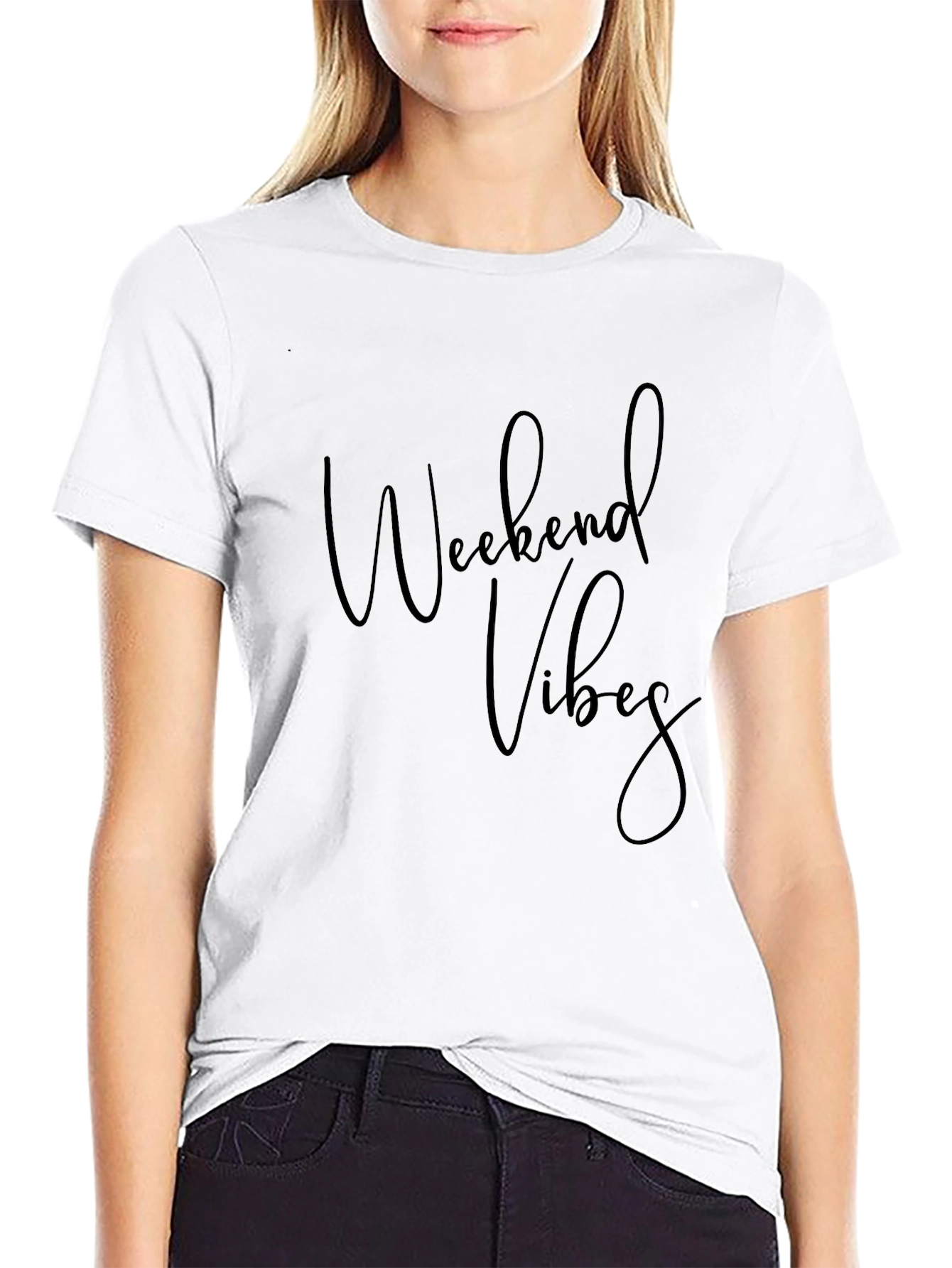 Weekend Vibes Black T-Shirt