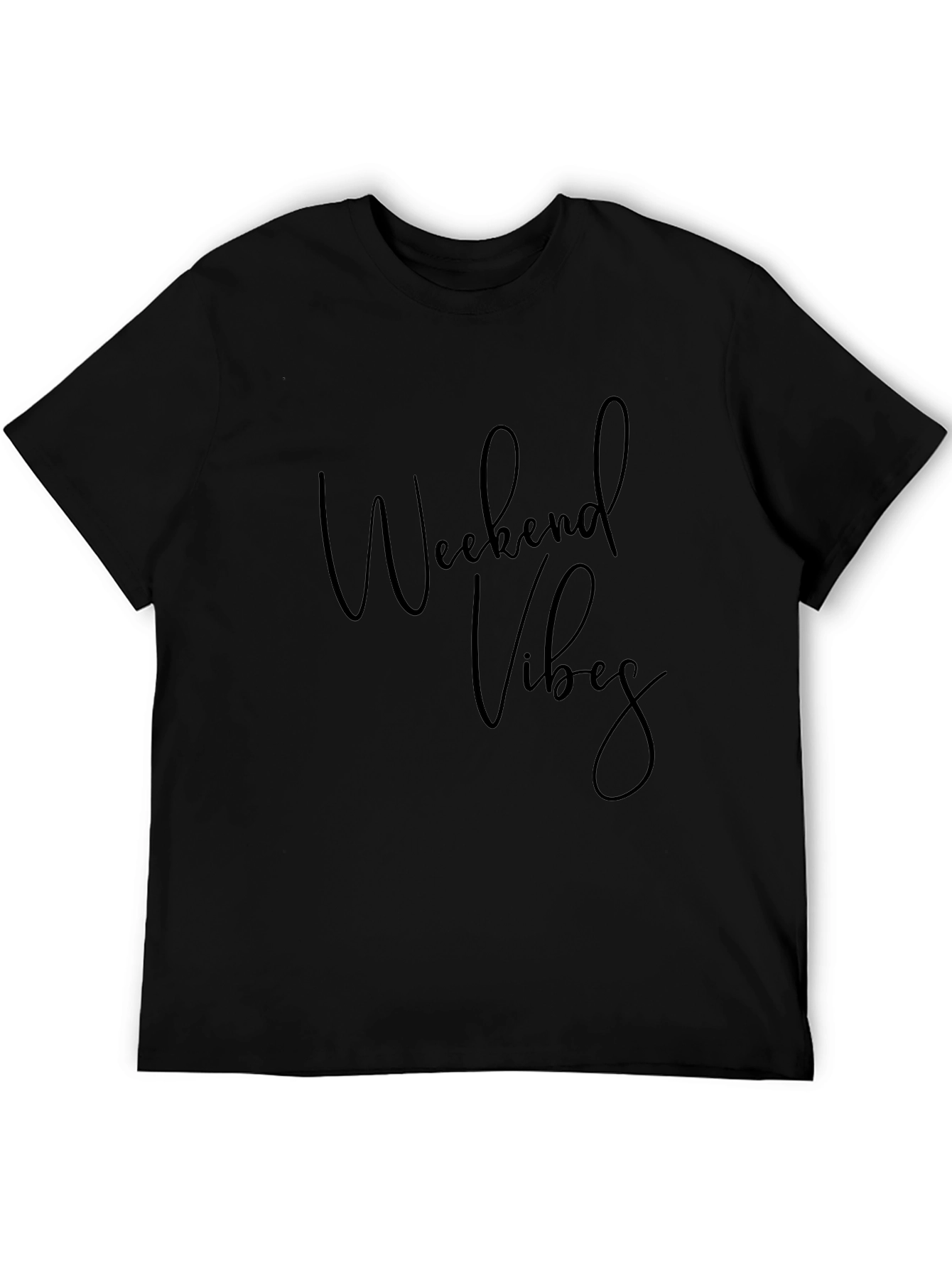 Weekend Vibes Black T-Shirt