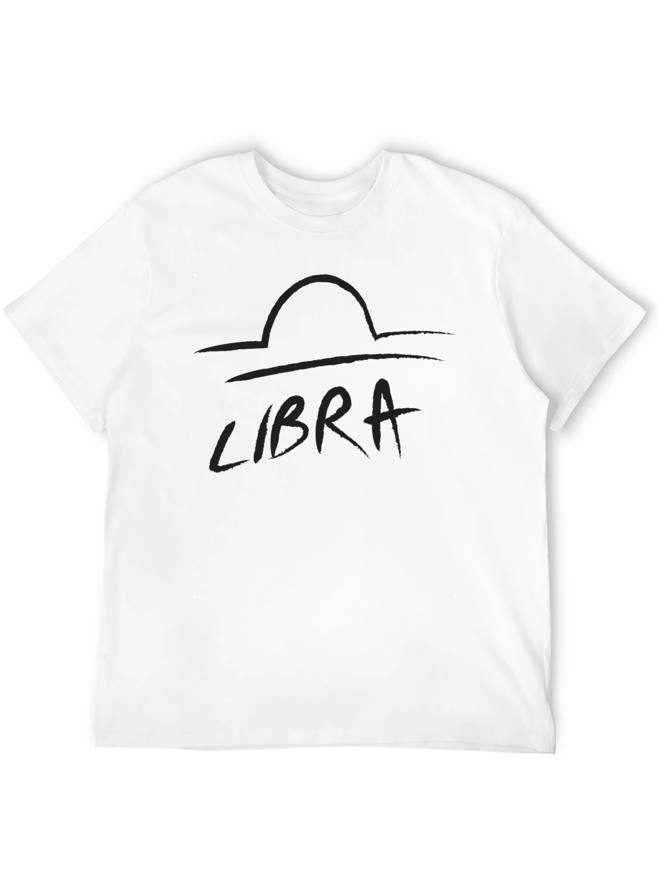 Libra Zodiac Black Graphic Tee