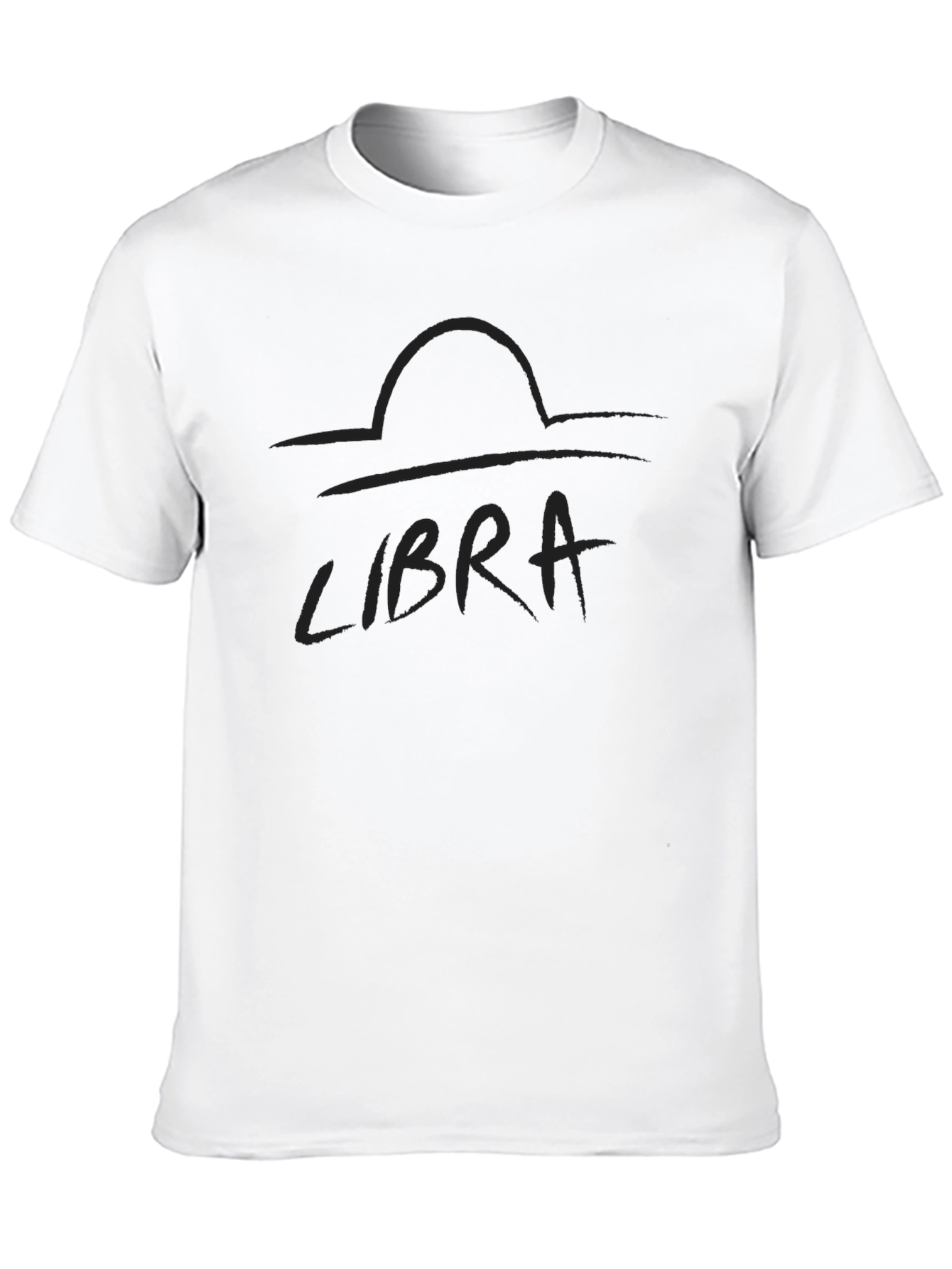 Libra Zodiac Black Graphic Tee