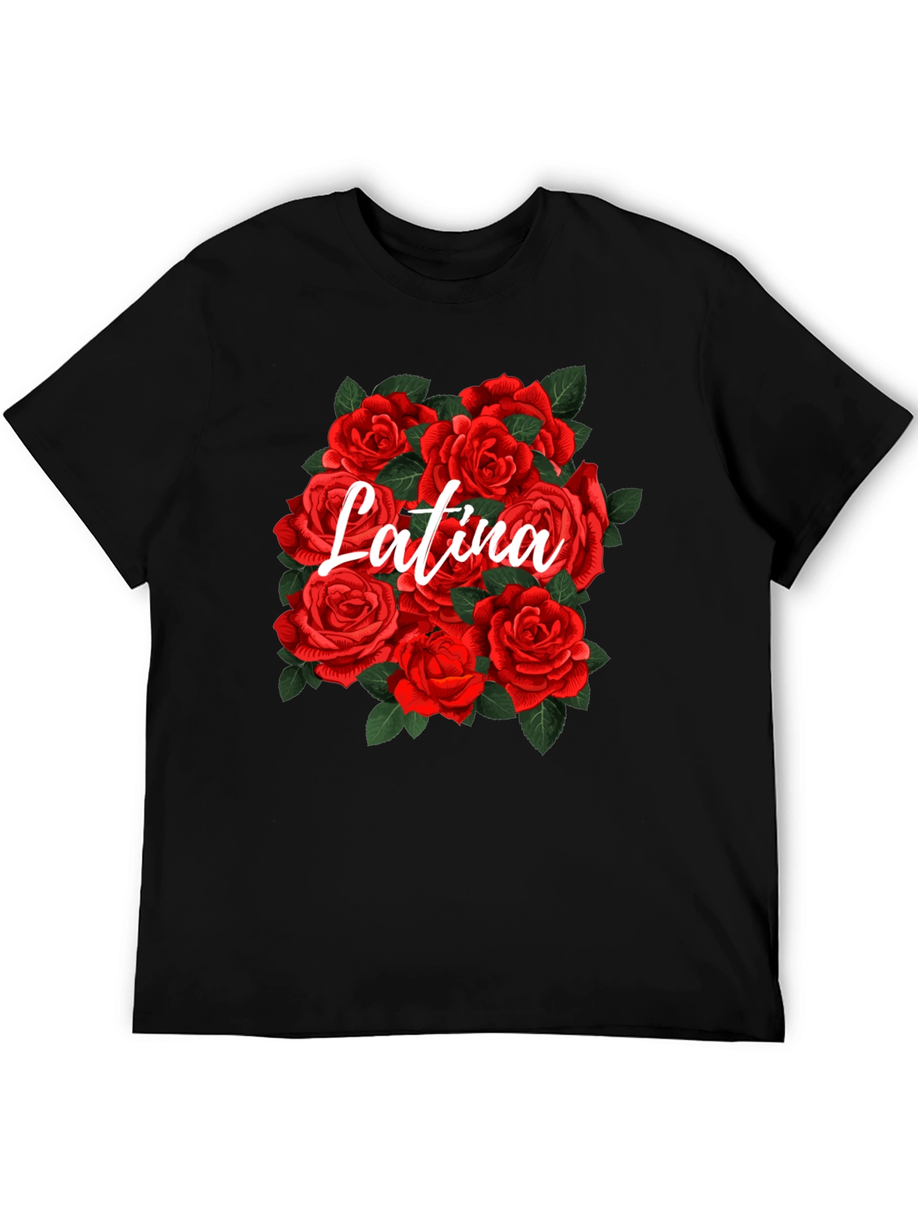 Latina Roses Graphic T-Shirt - Floral Pride Tee
