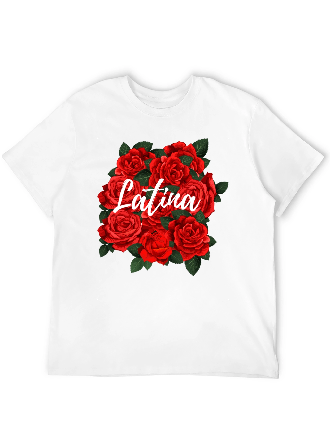 Latina Roses Graphic T-Shirt - Floral Pride Tee