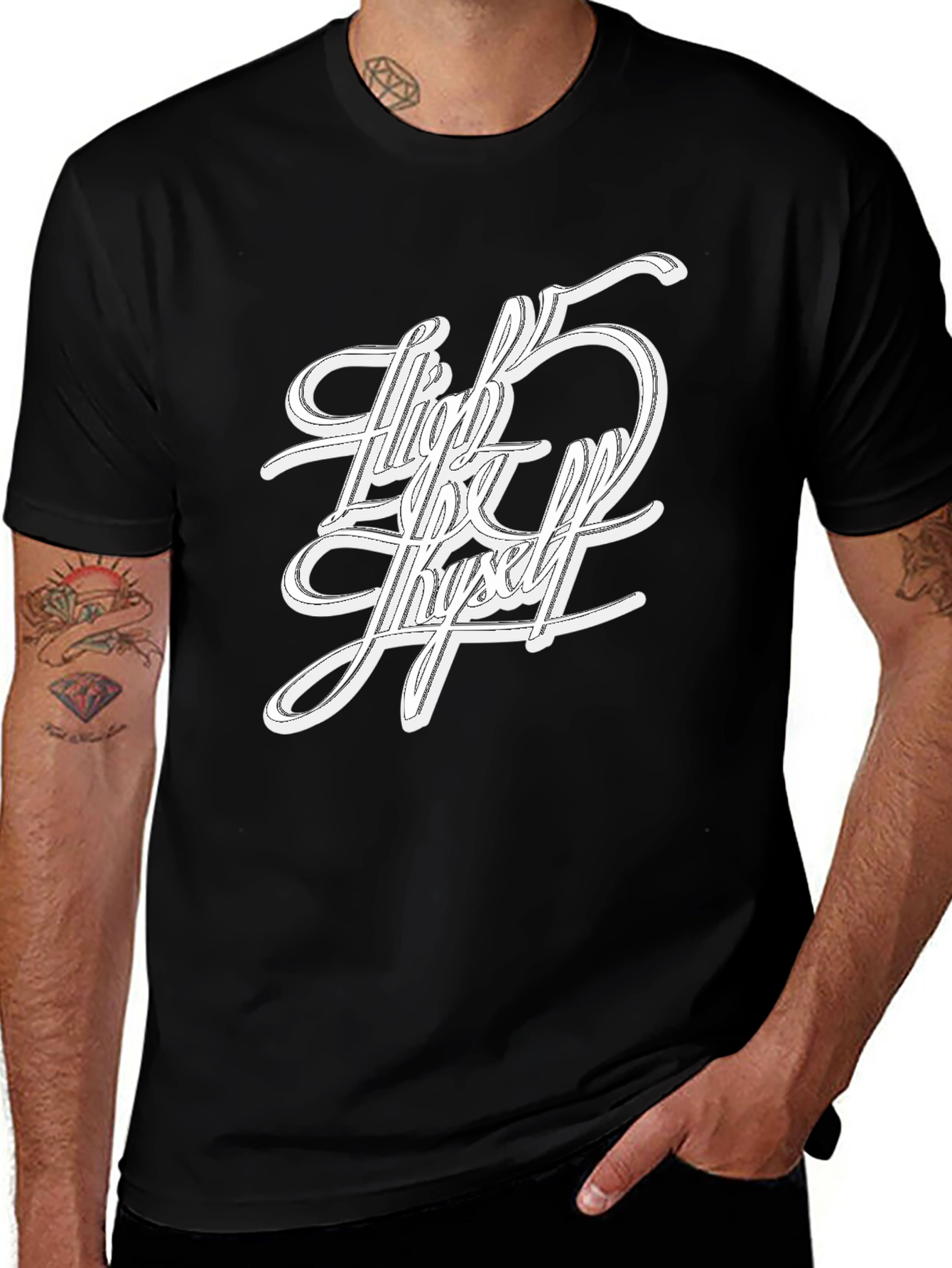 High by Myself Graphic T-Shirt Black