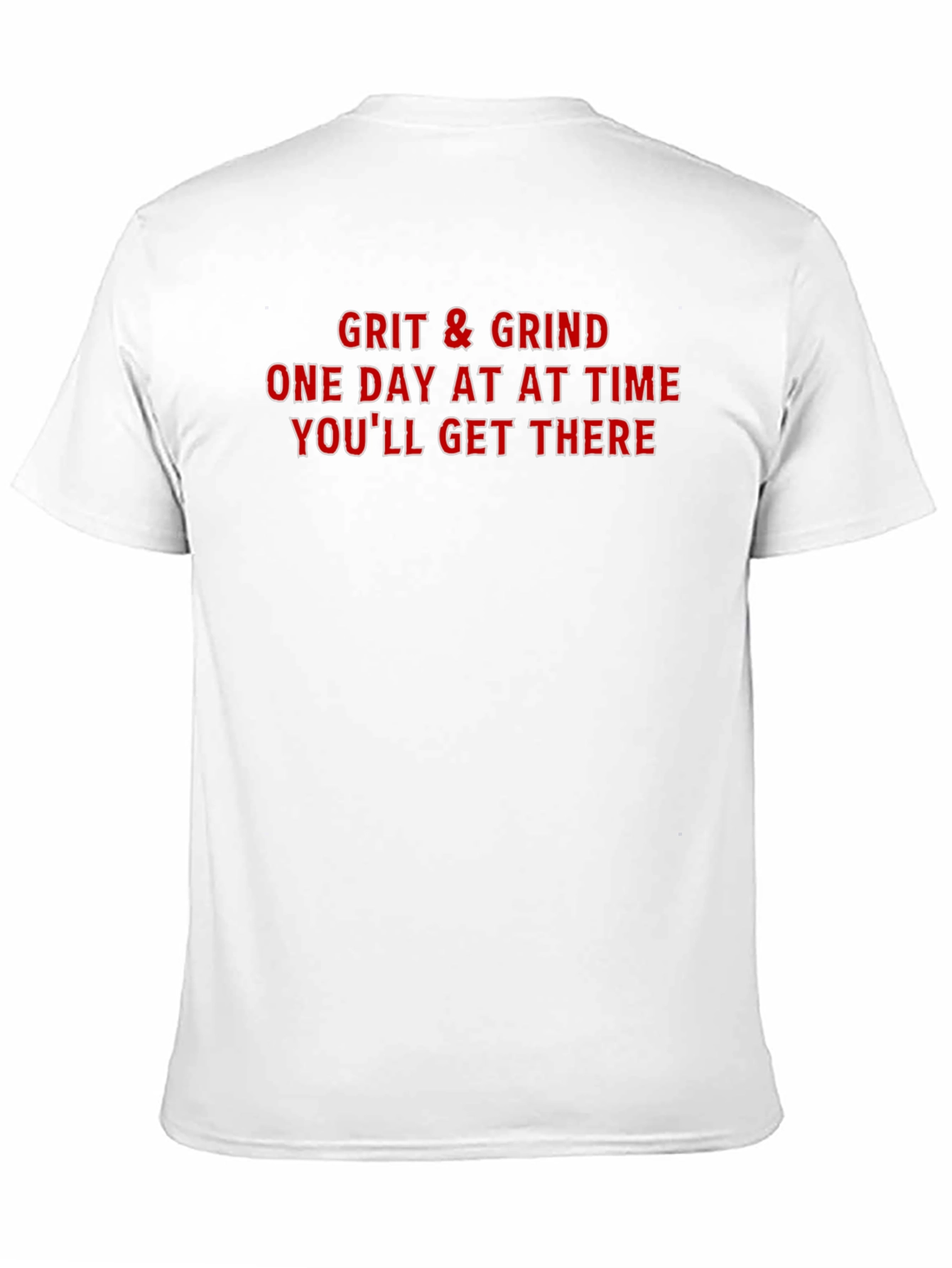 Grit & Grind Motivational Graphic Tee - Black