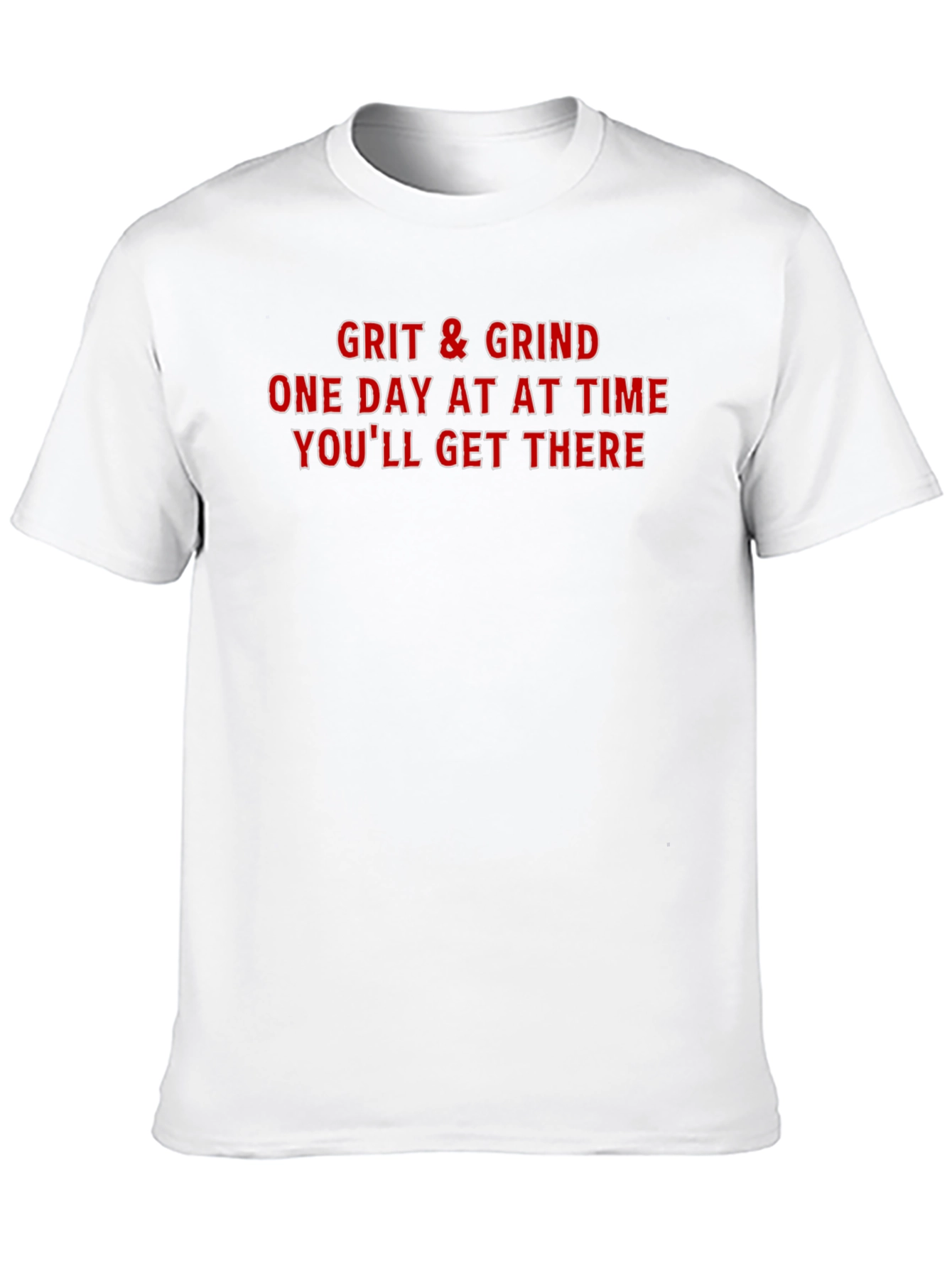 Grit & Grind Motivational Graphic Tee - Black
