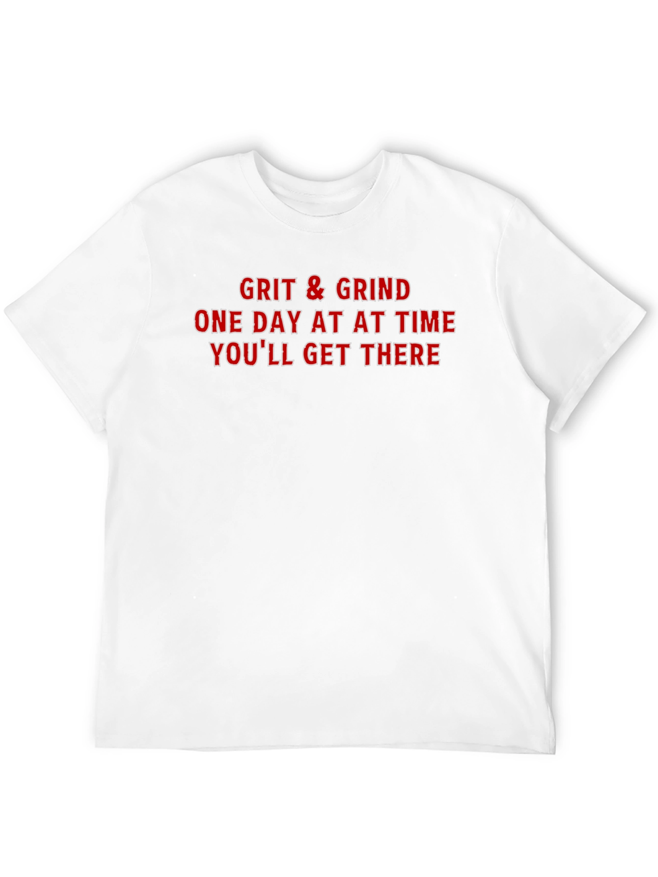 Grit & Grind Motivational Graphic Tee - Black