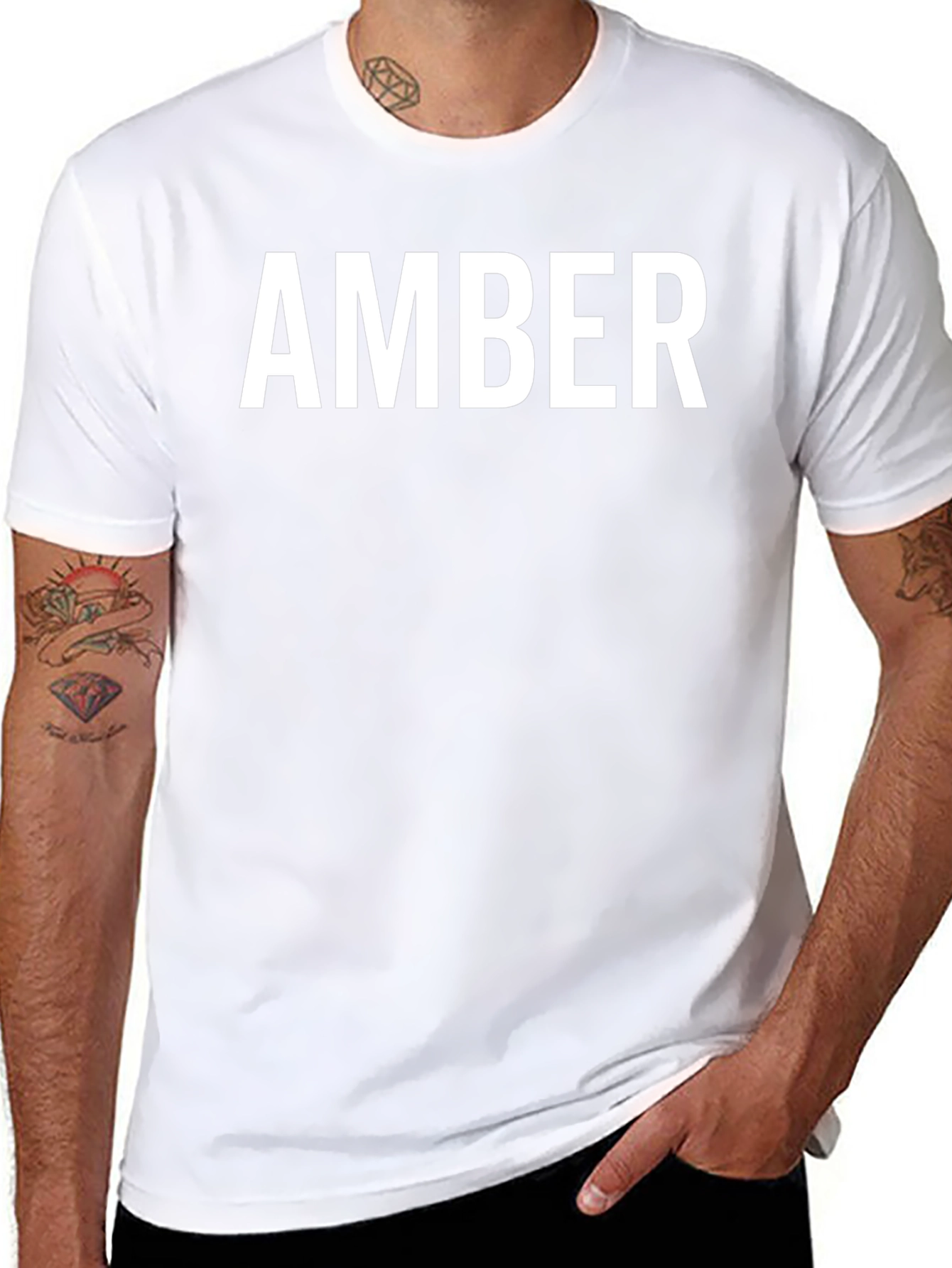 Personalized AMBER Graphic T-Shirt