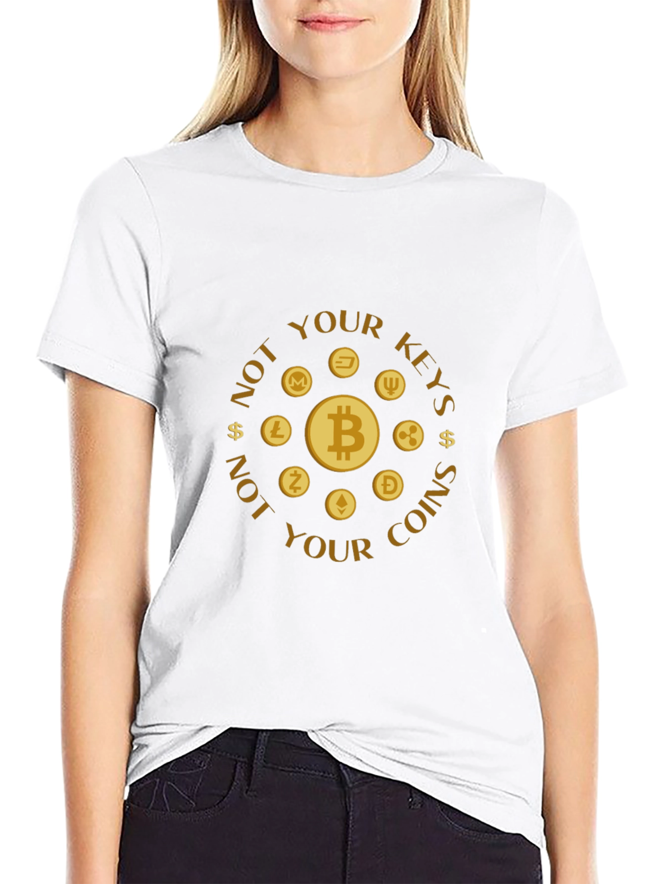 Not Your Keys Not Your Coins Crypto T-Shirt