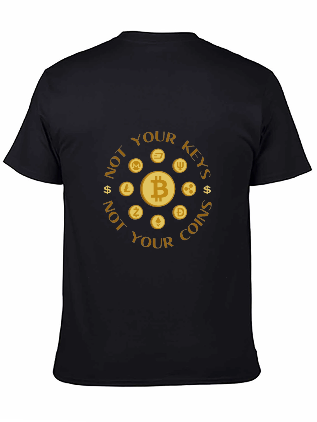 Not Your Keys Not Your Coins Crypto T-Shirt