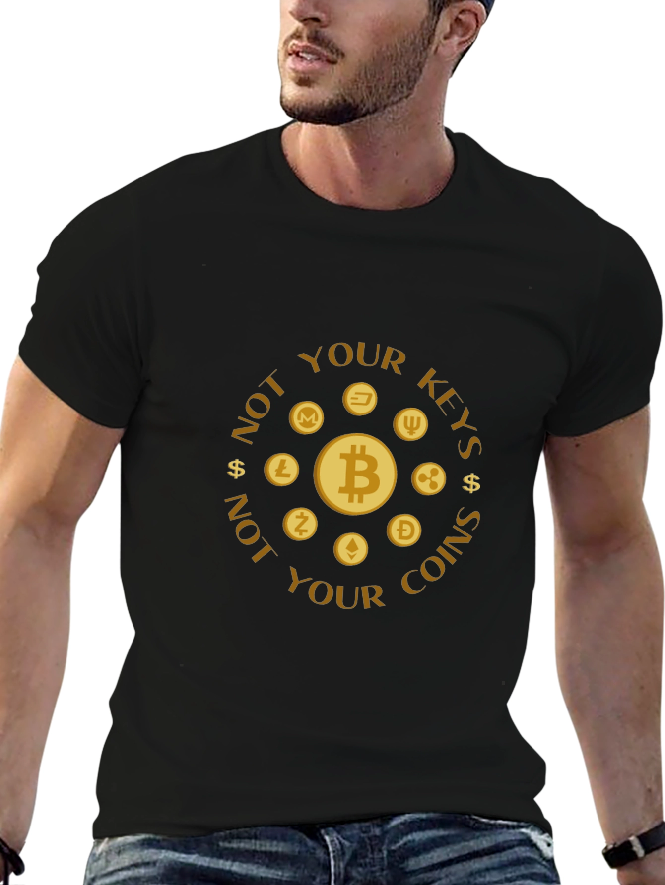 Not Your Keys Not Your Coins Crypto T-Shirt