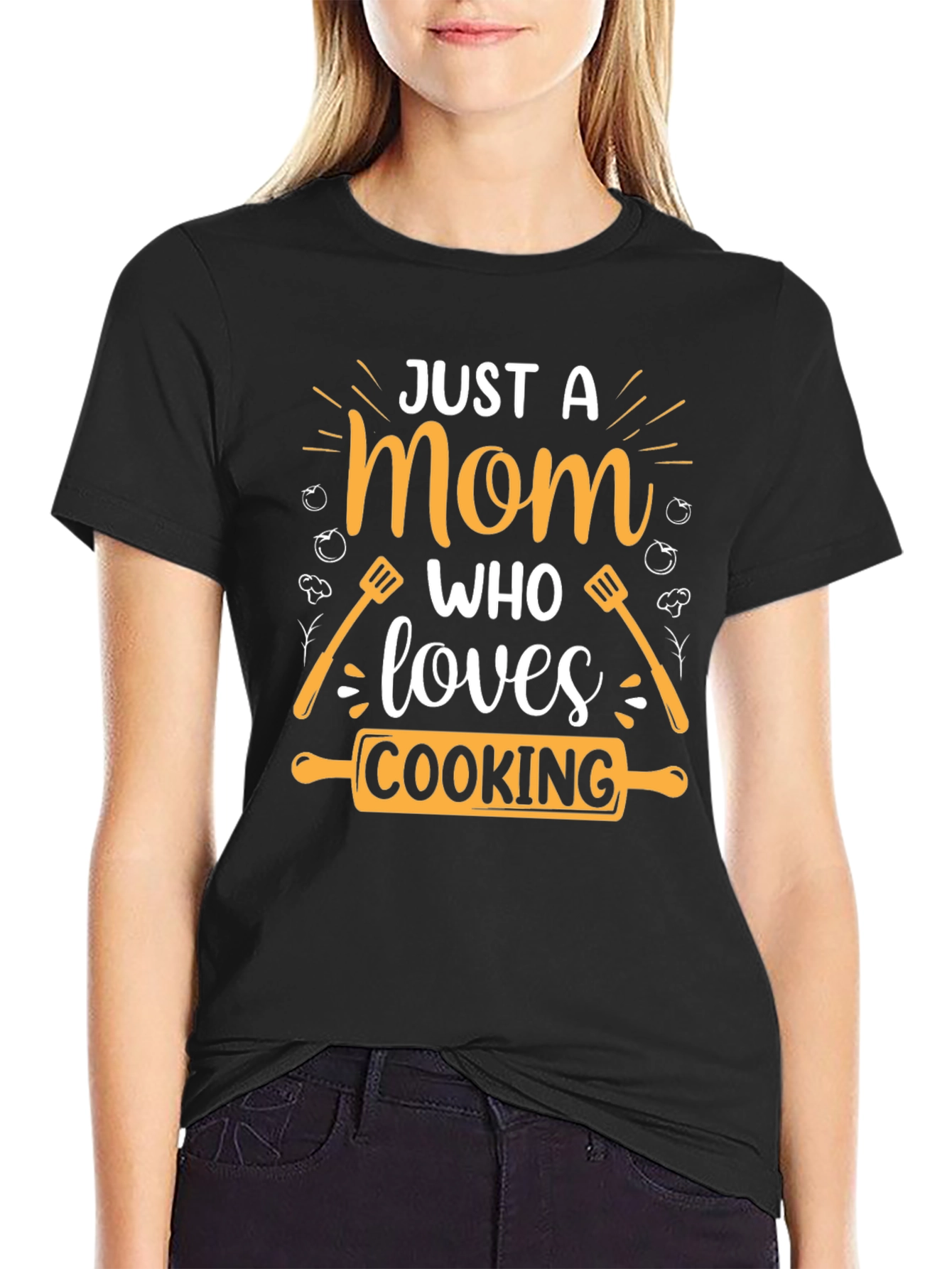 Just a Mom Who Loves Cooking T-Shirt