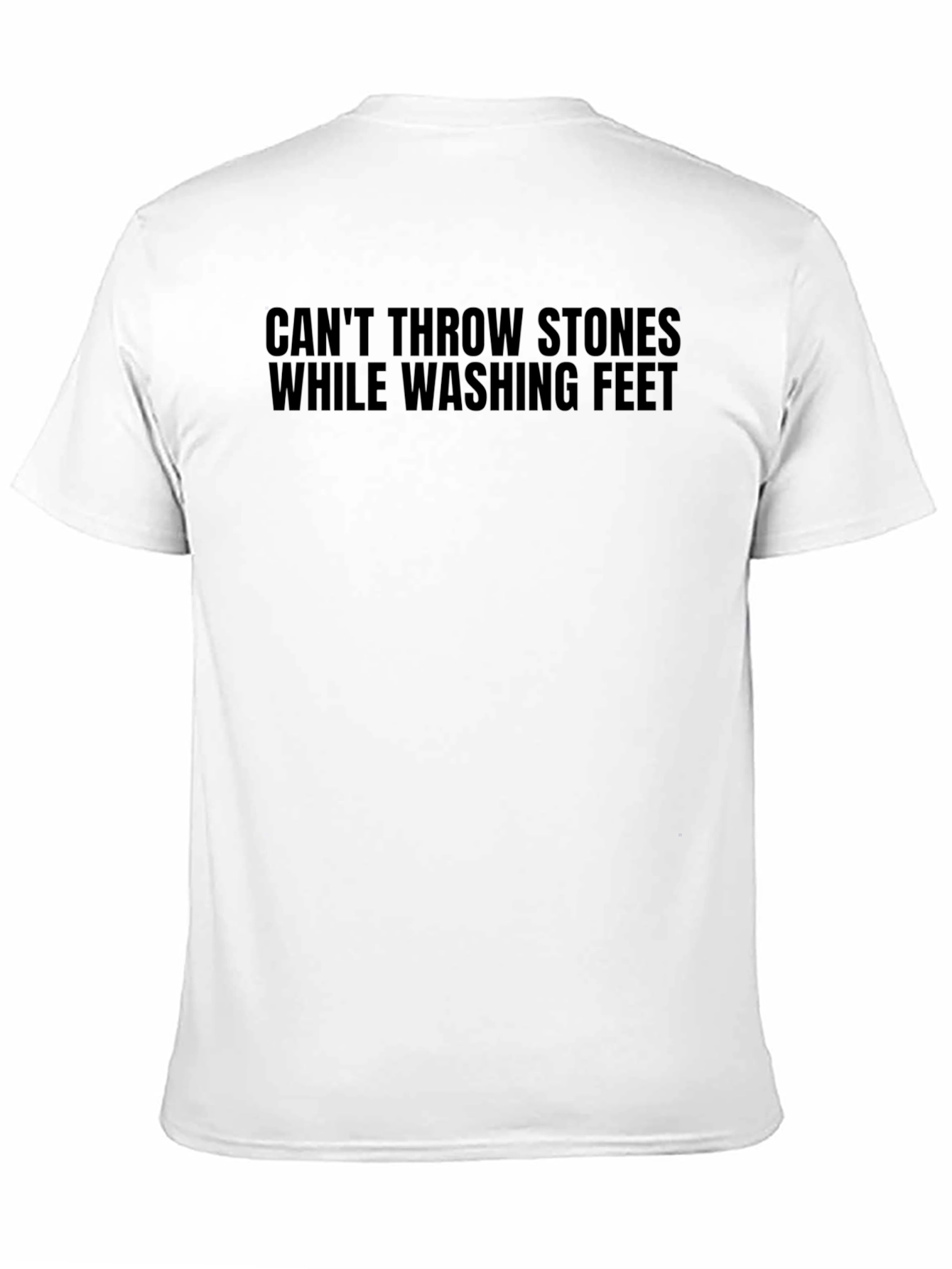 Cant Throw Stones T-Shirt - Black Graphic Tee