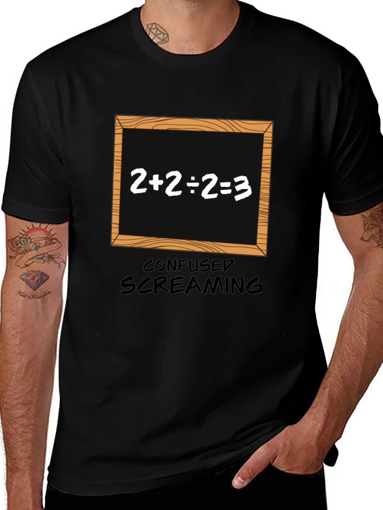 Confused Screaming T-Shirt - Funny Math Equation Tee
