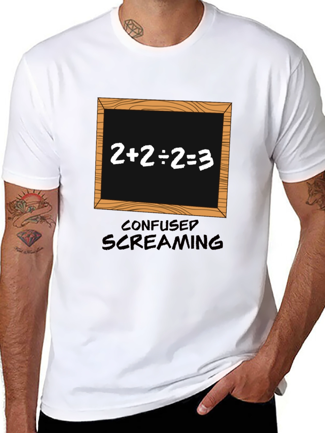 Confused Screaming T-Shirt - Funny Math Equation Tee