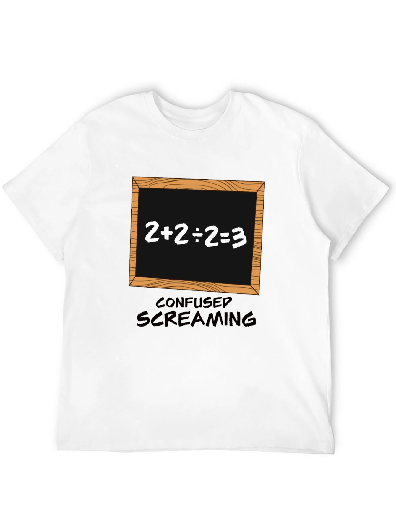 Confused Screaming T-Shirt - Funny Math Equation Tee