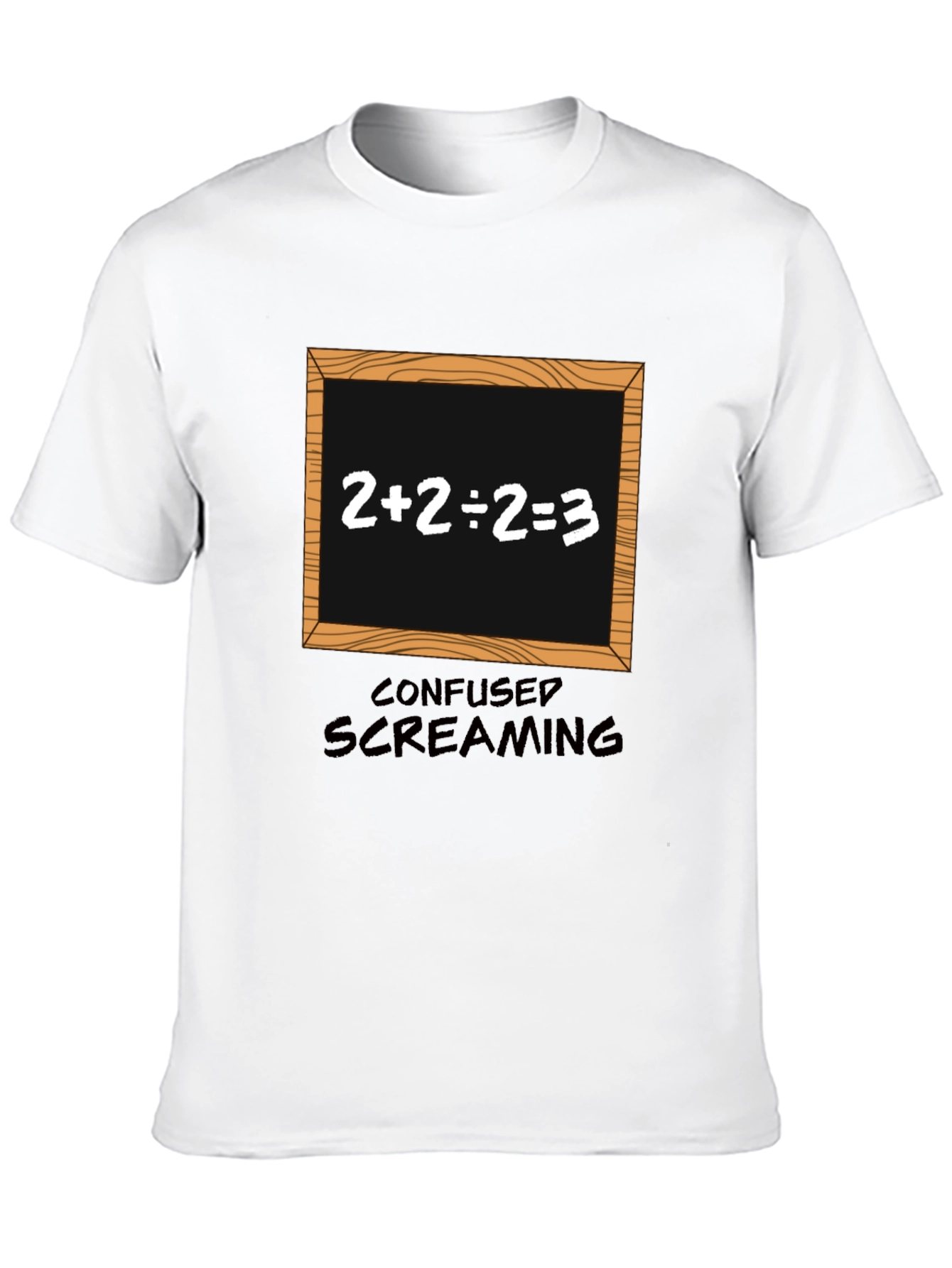 Confused Screaming T-Shirt - Funny Math Equation Tee