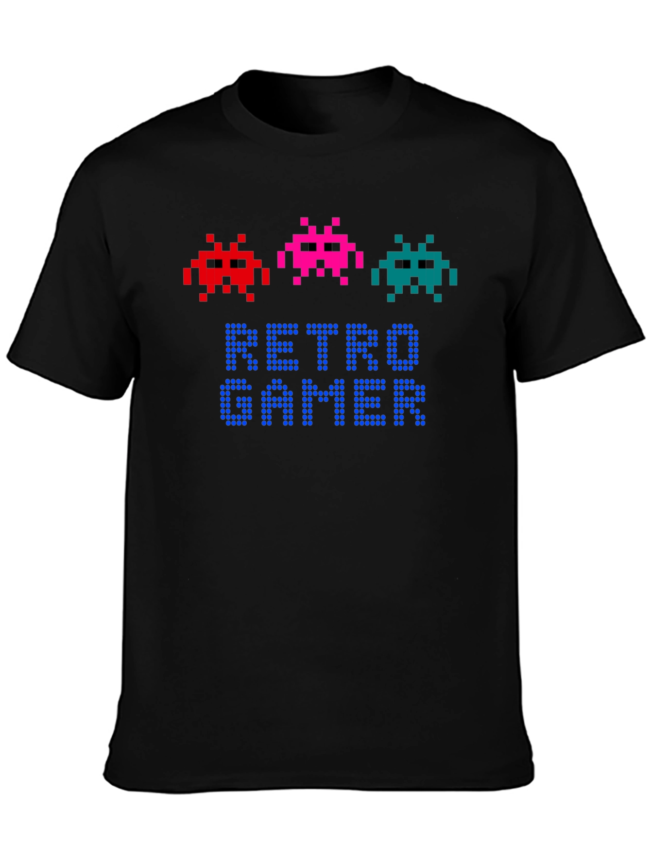 Retro Gamer T-Shirt - Pixel Art Alien Design