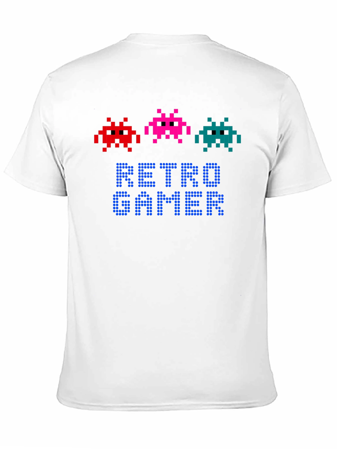 Retro Gamer T-Shirt - Pixel Art Alien Design