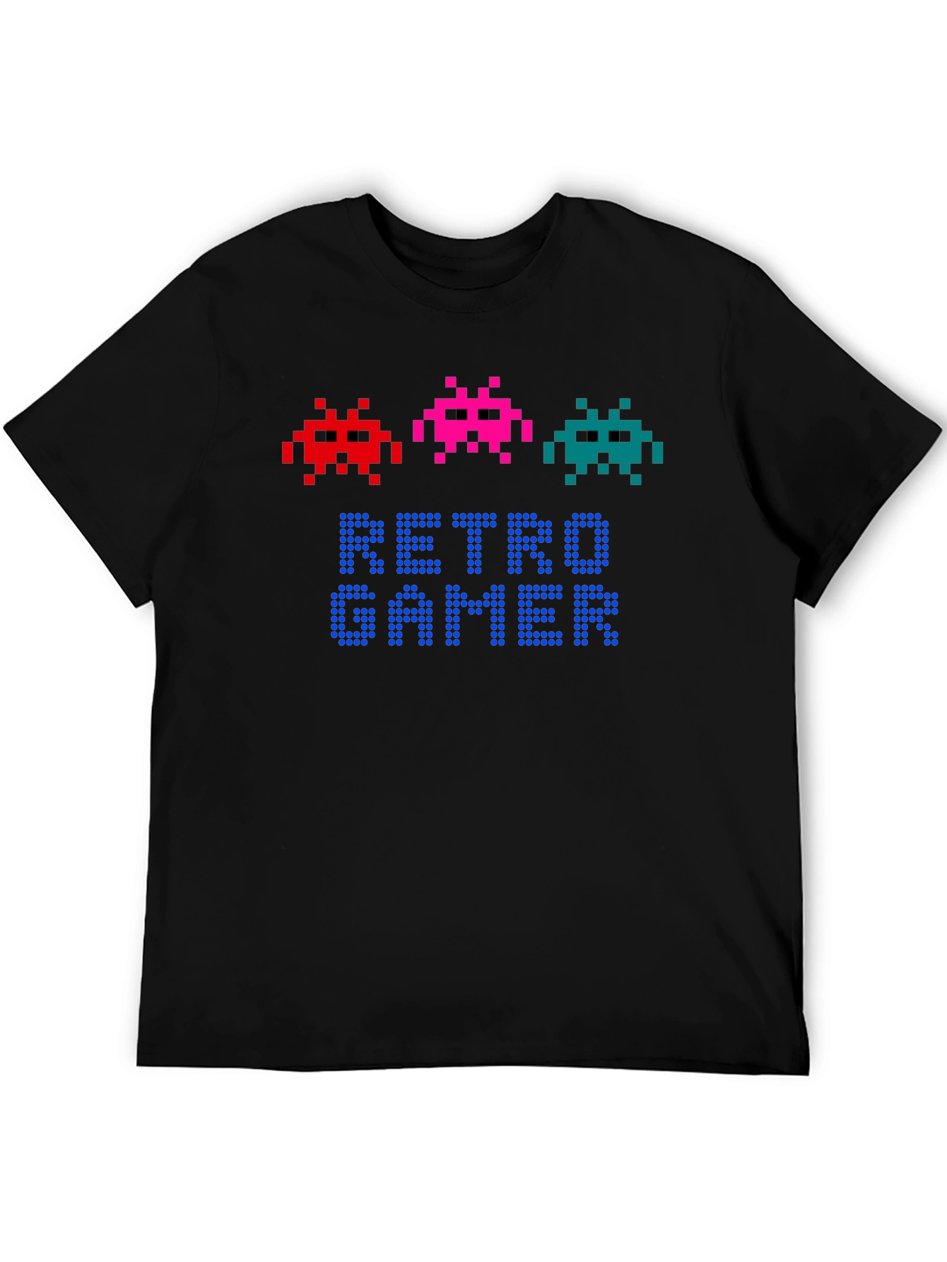 Retro Gamer T-Shirt - Pixel Art Alien Design