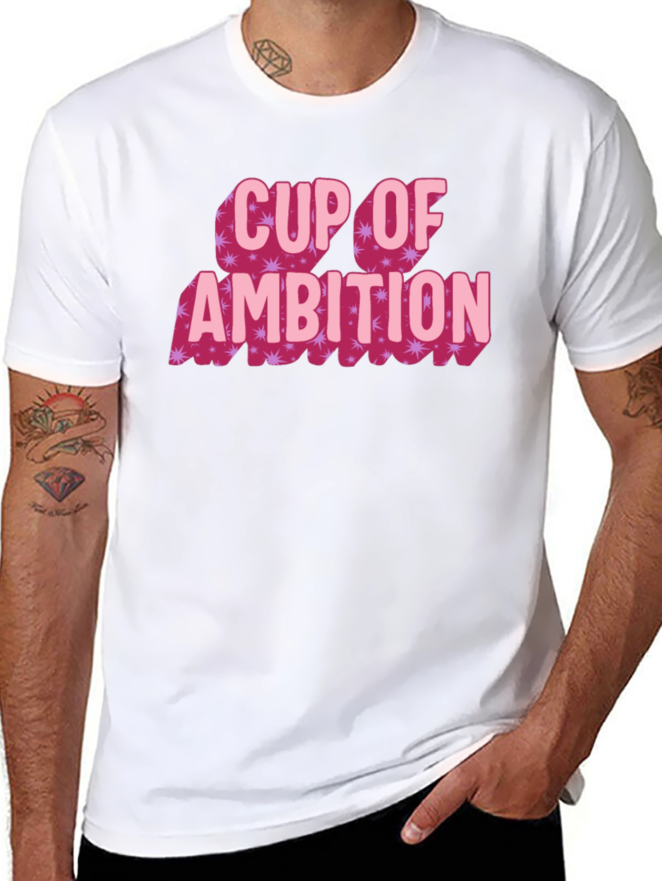 Cup of Ambition Graphic Tee - Black
