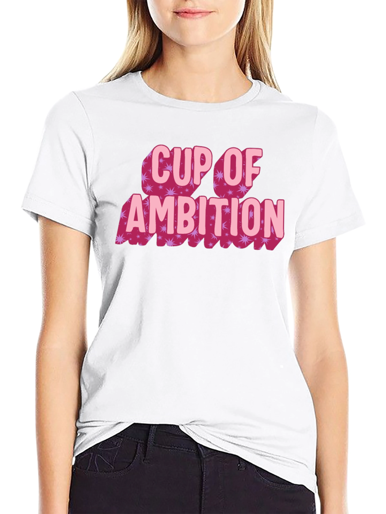 Cup of Ambition Graphic Tee - Black