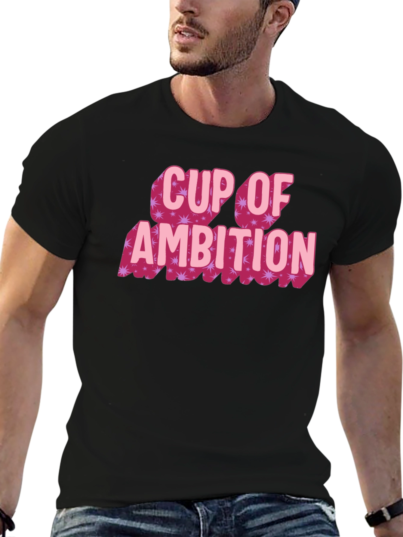 Cup of Ambition Graphic Tee - Black