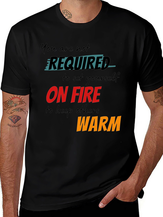 Inspirational Graphic Tee - You Are Not Required