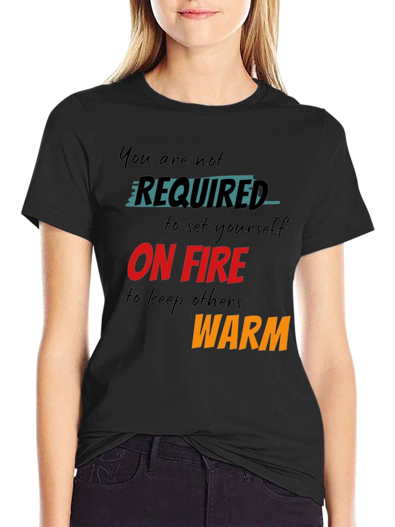 Inspirational Graphic Tee - You Are Not Required