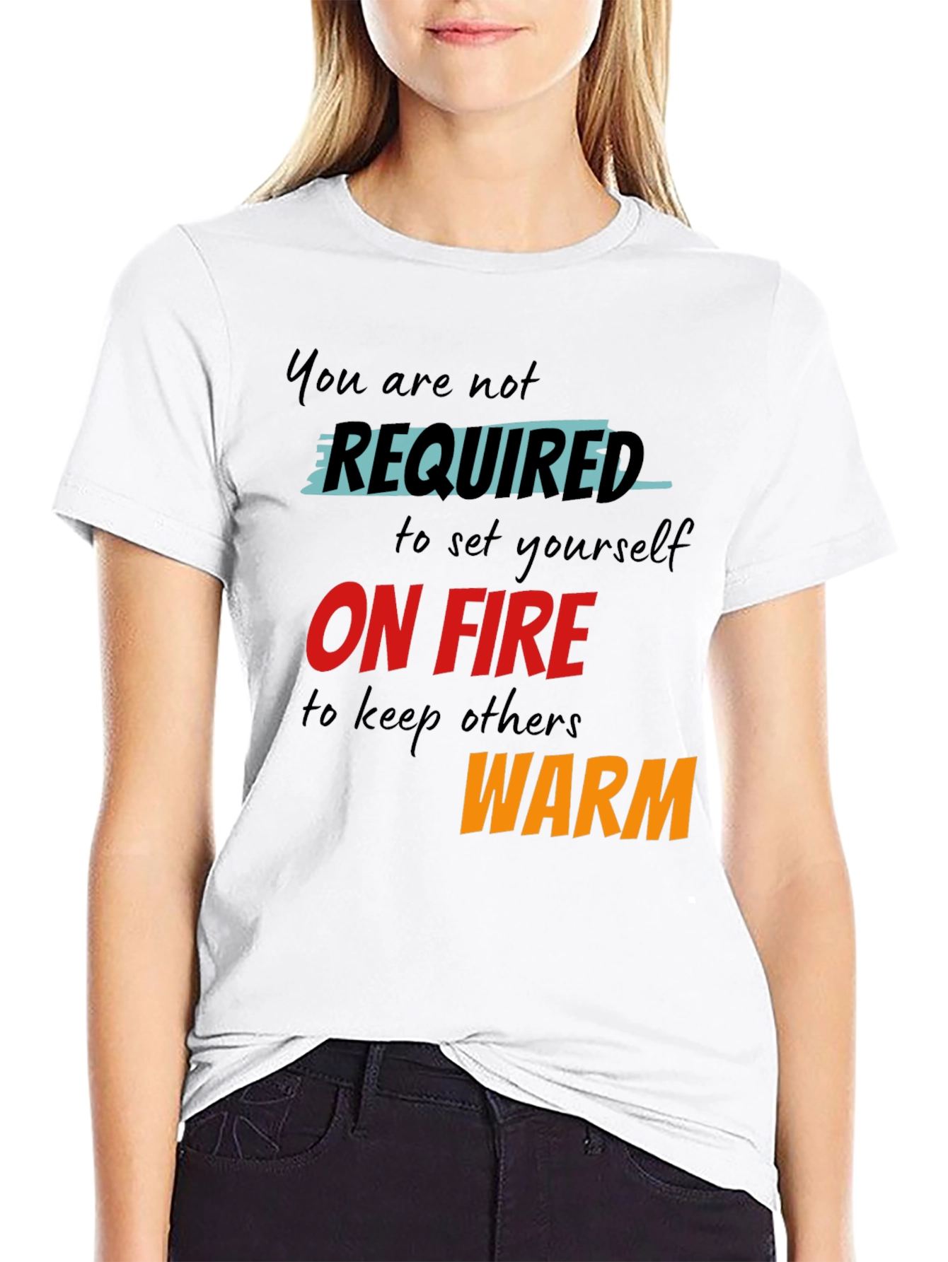 Inspirational Graphic Tee - You Are Not Required