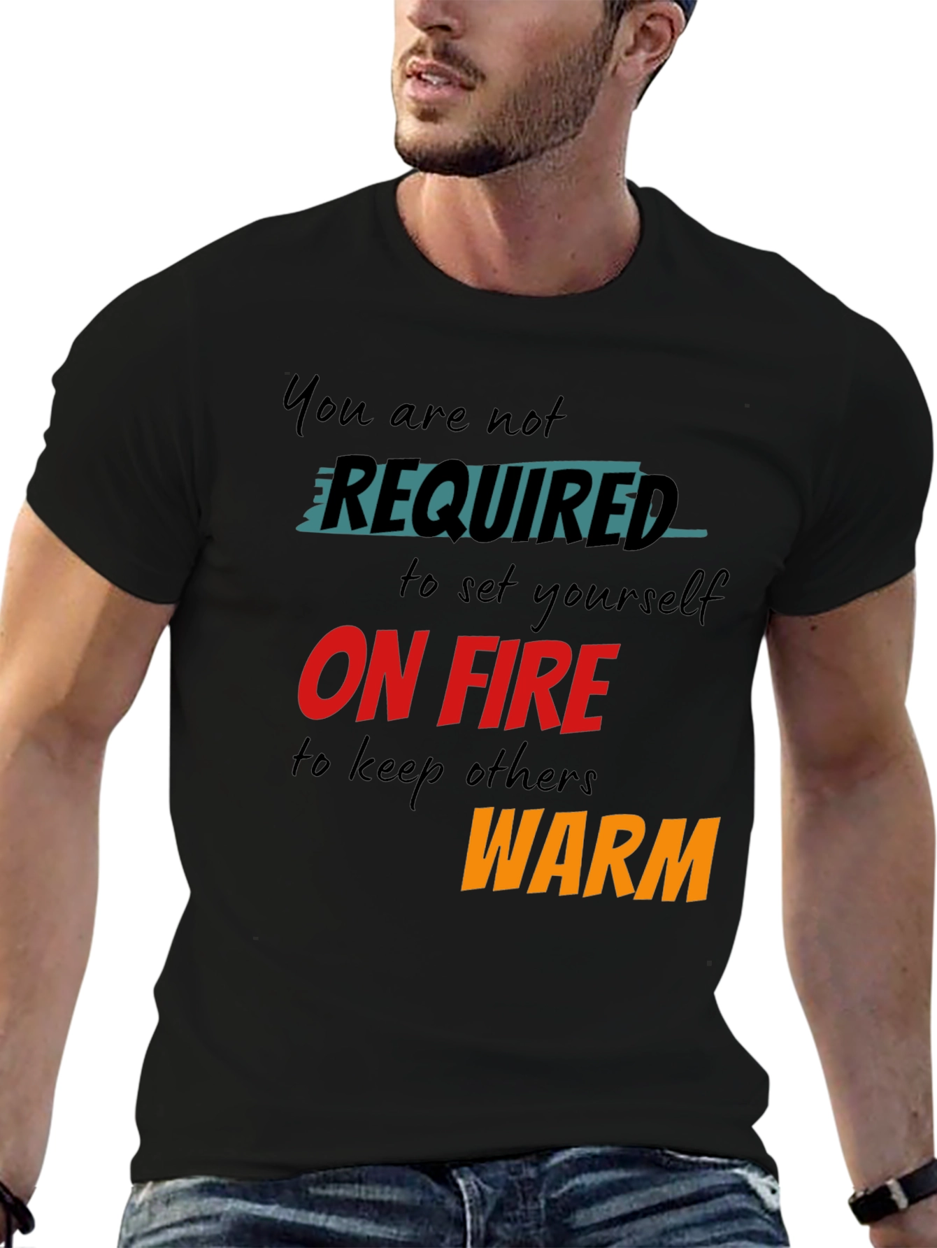 Inspirational Graphic Tee - You Are Not Required
