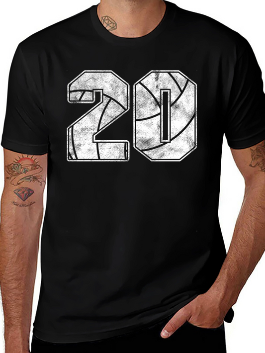 Basketball Number 20 T-Shirt - Vintage Style