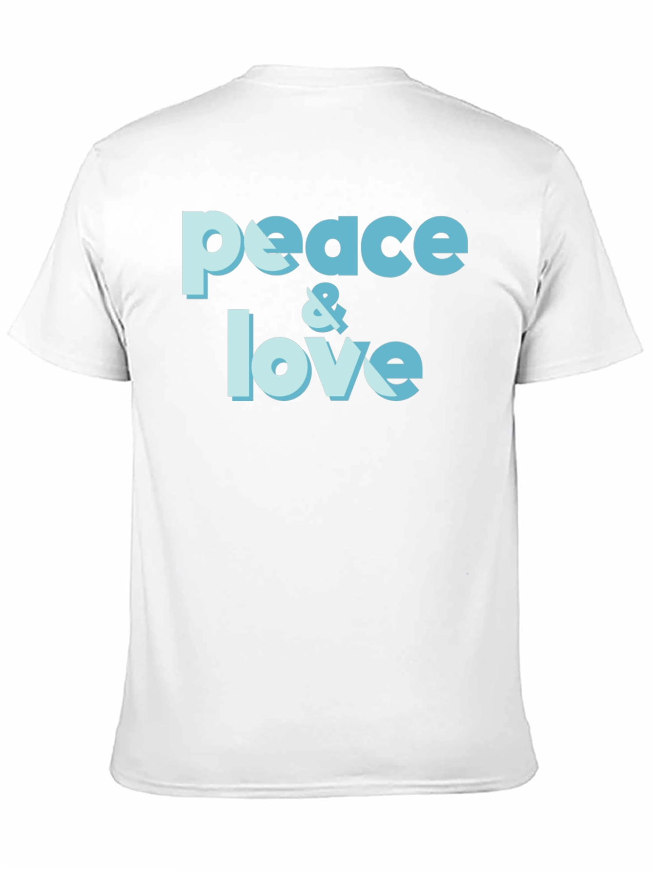 Peace & Love Graphic T-Shirt - Trendy Casual Tee