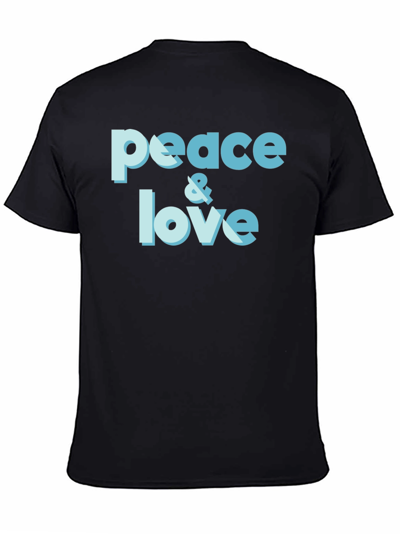 Peace & Love Graphic T-Shirt - Trendy Casual Tee