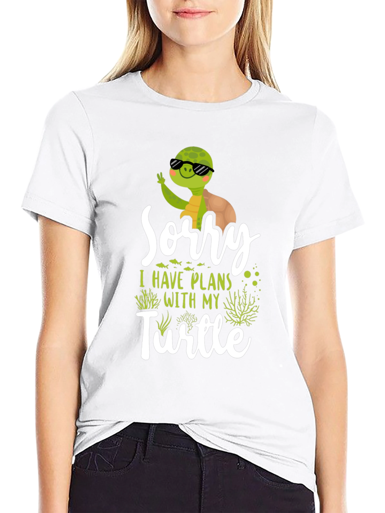 Funny Turtle Plans Graphic T-Shirt
