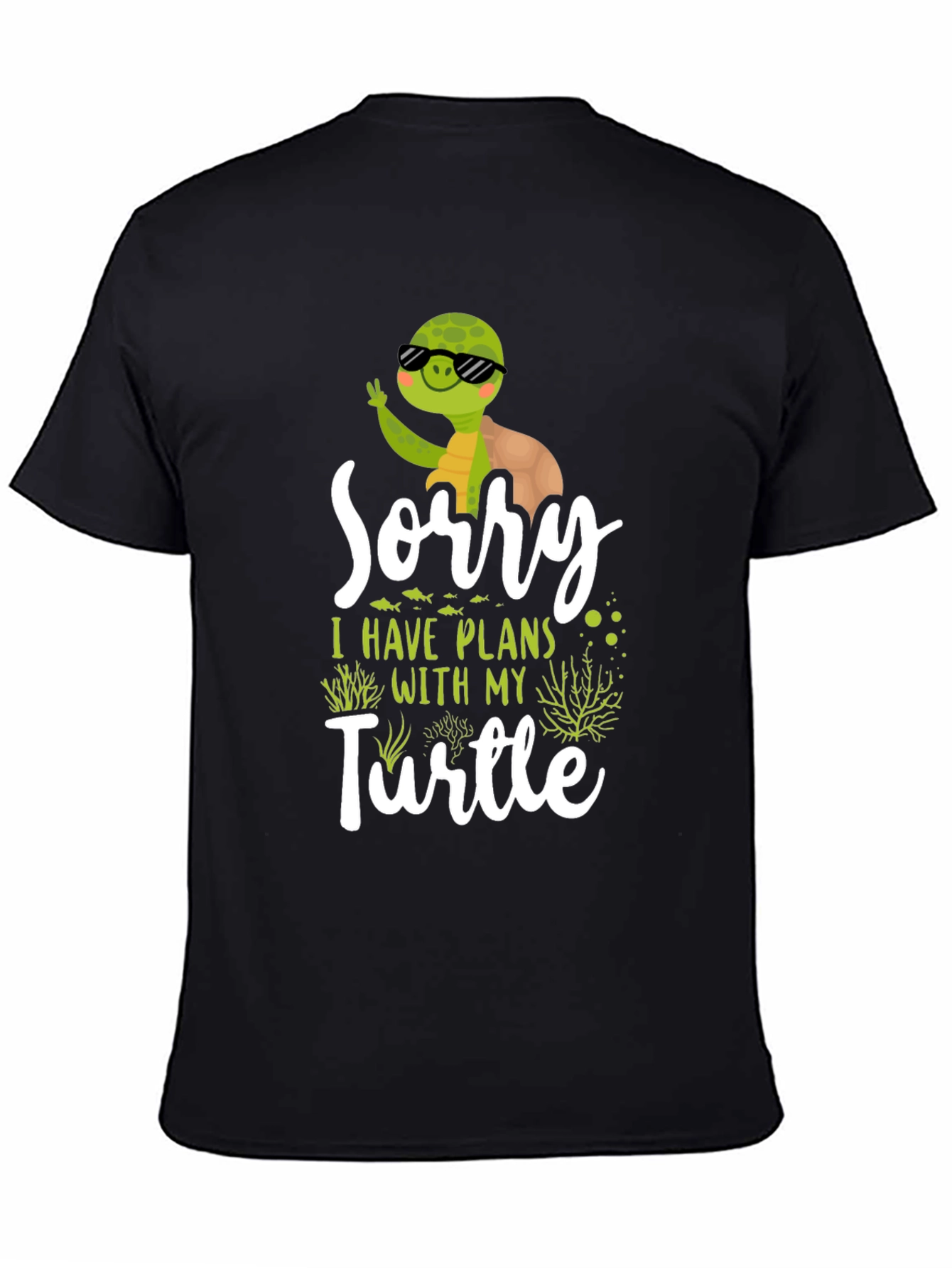 Funny Turtle Plans Graphic T-Shirt